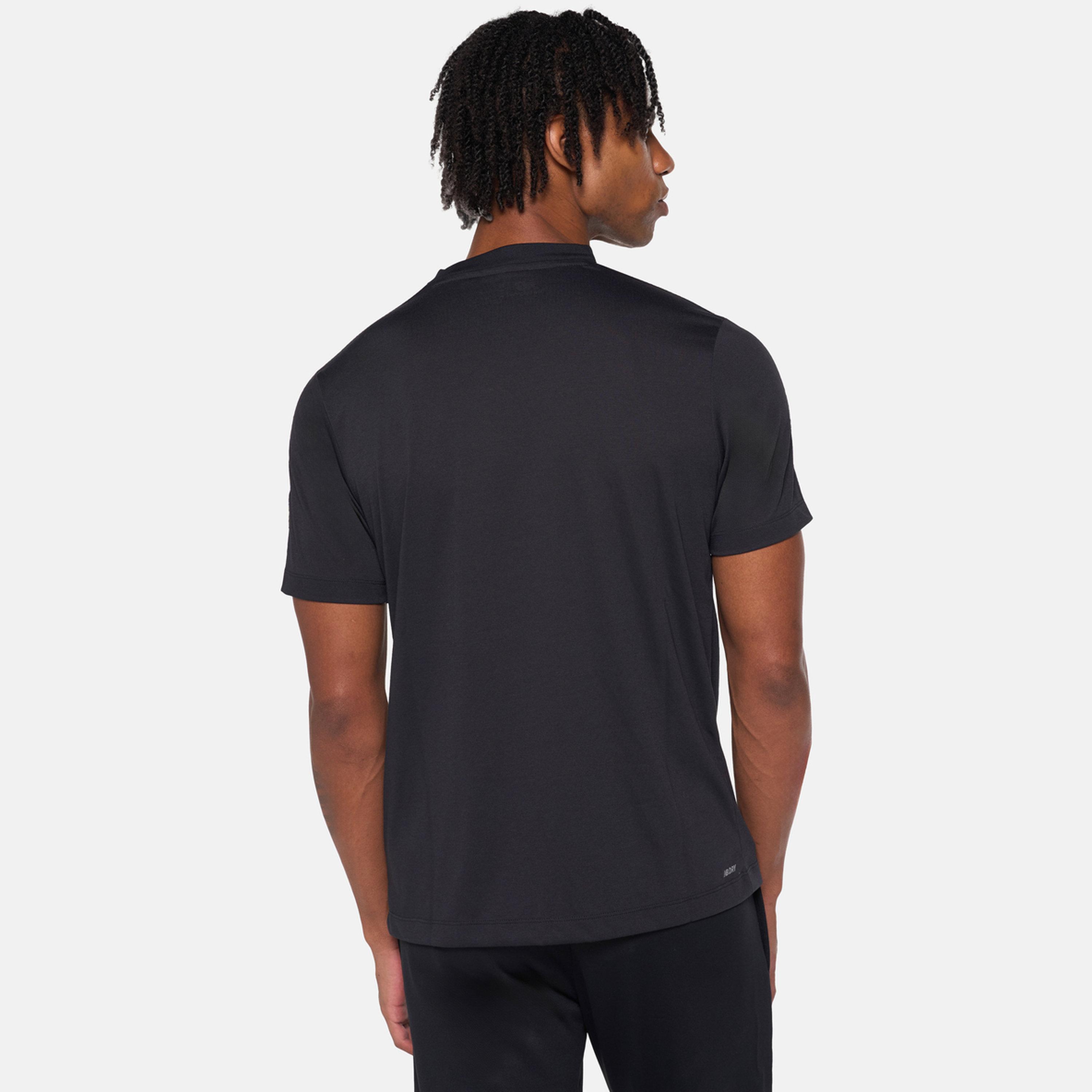 New Balance Men Black Logo Print Training T-Shirt-men-clothing-sportswearandactivewear-tshirtsandpolos-image-3