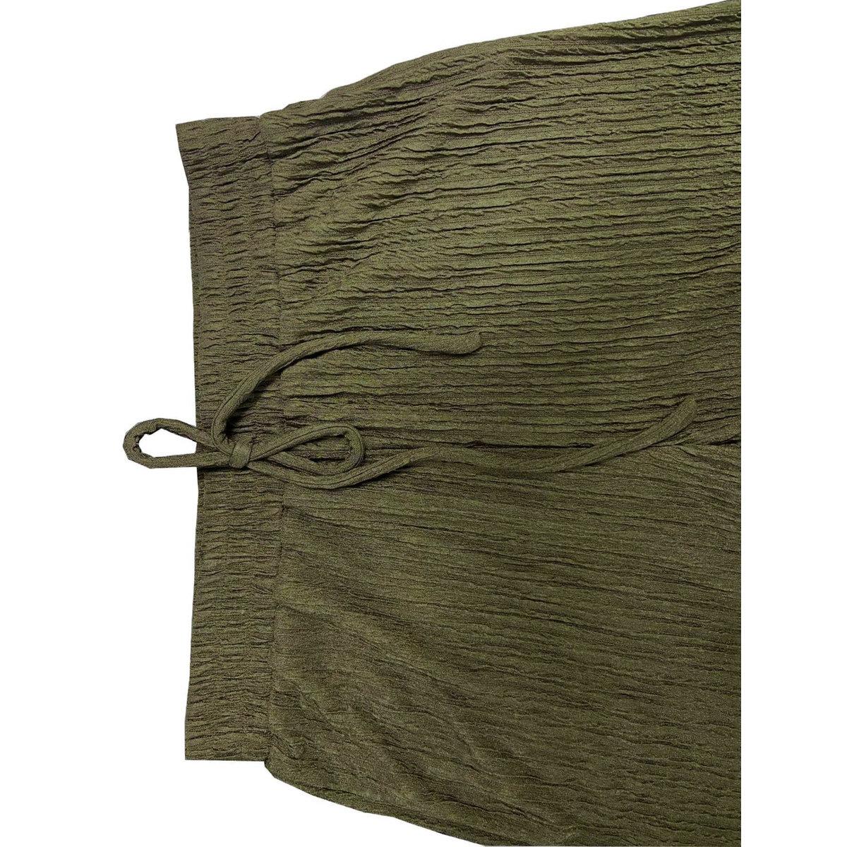 بنطال بخصر مطاطي وتفاصيل بارزة الملمس-women-clothing-bottoms-trousers-image-5