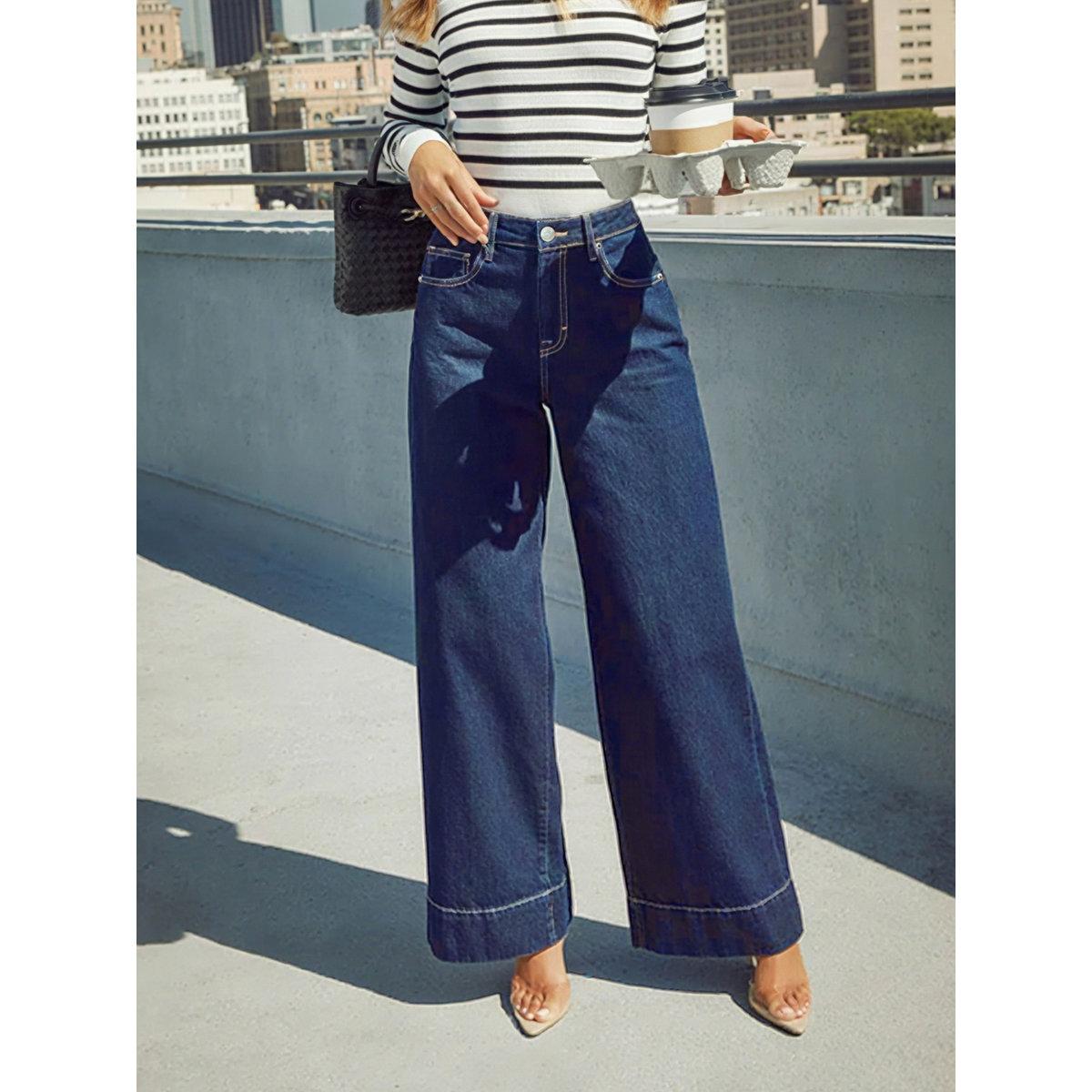 بنطال جينز بقصة أرجل واسعة-women-clothing-bottoms-jeans-image-3