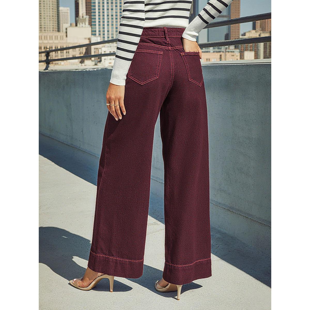 Take Two Burgundy High Rise Wide Leg Jeans-women-clothing-bottoms-jeans-image-5