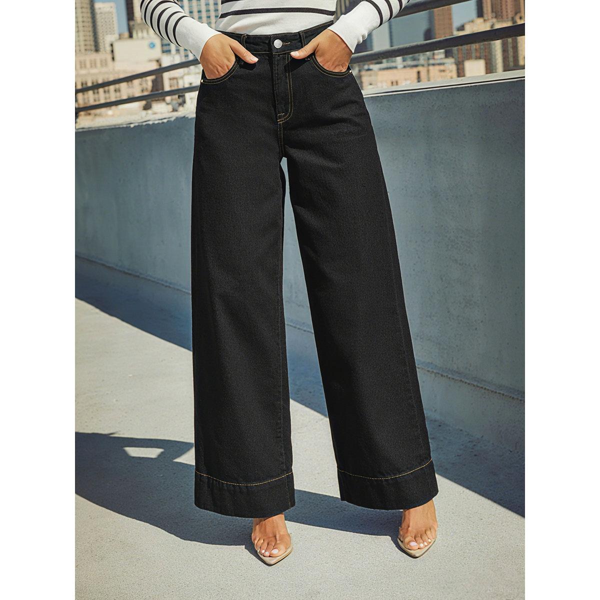 Take Two Black High Rise Wide Leg Jeans-women-clothing-bottoms-jeans-image-1