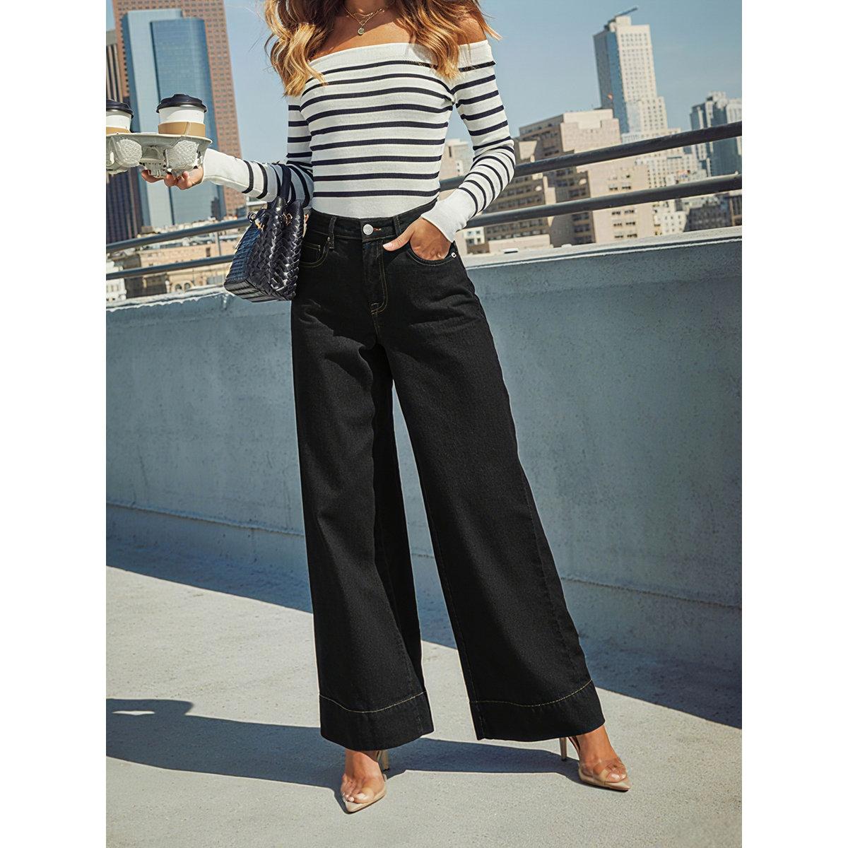 بنطال جينز بقصة أرجل واسعة-women-clothing-bottoms-jeans-image-3