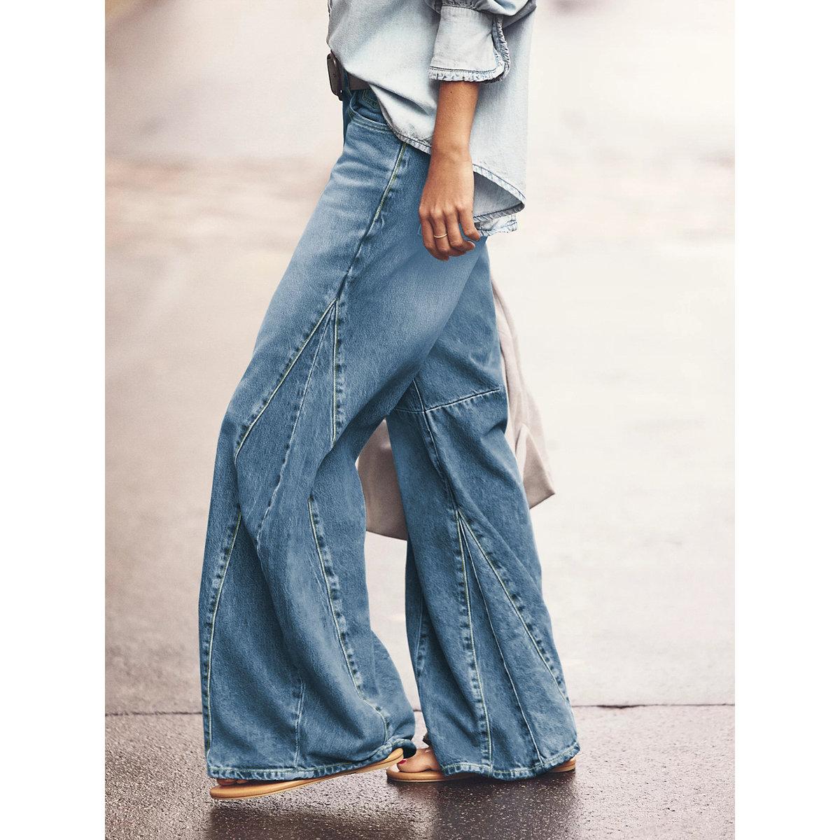 بنطال جينز بقصة أرجل بالازو واسعة-women-clothing-bottoms-jeans-image-6