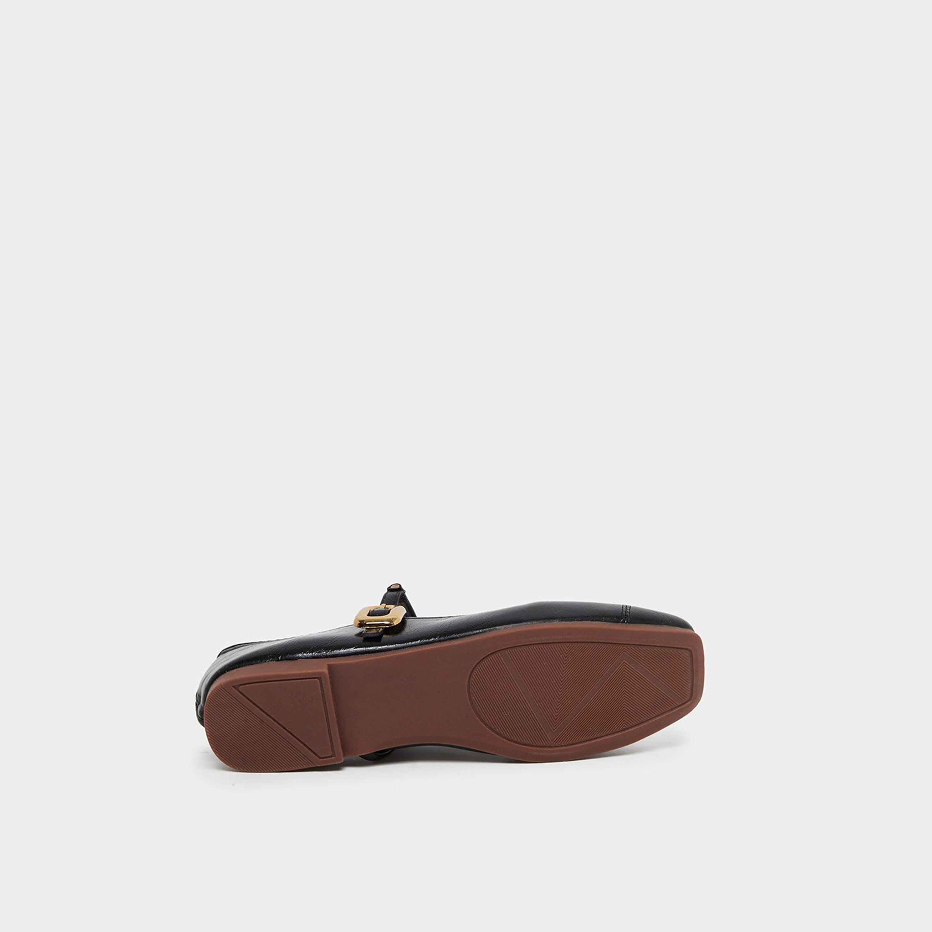 Take Two Women Black Buckle Strap Mary Jane Shoes-women-shoes-ballerinas-image-6