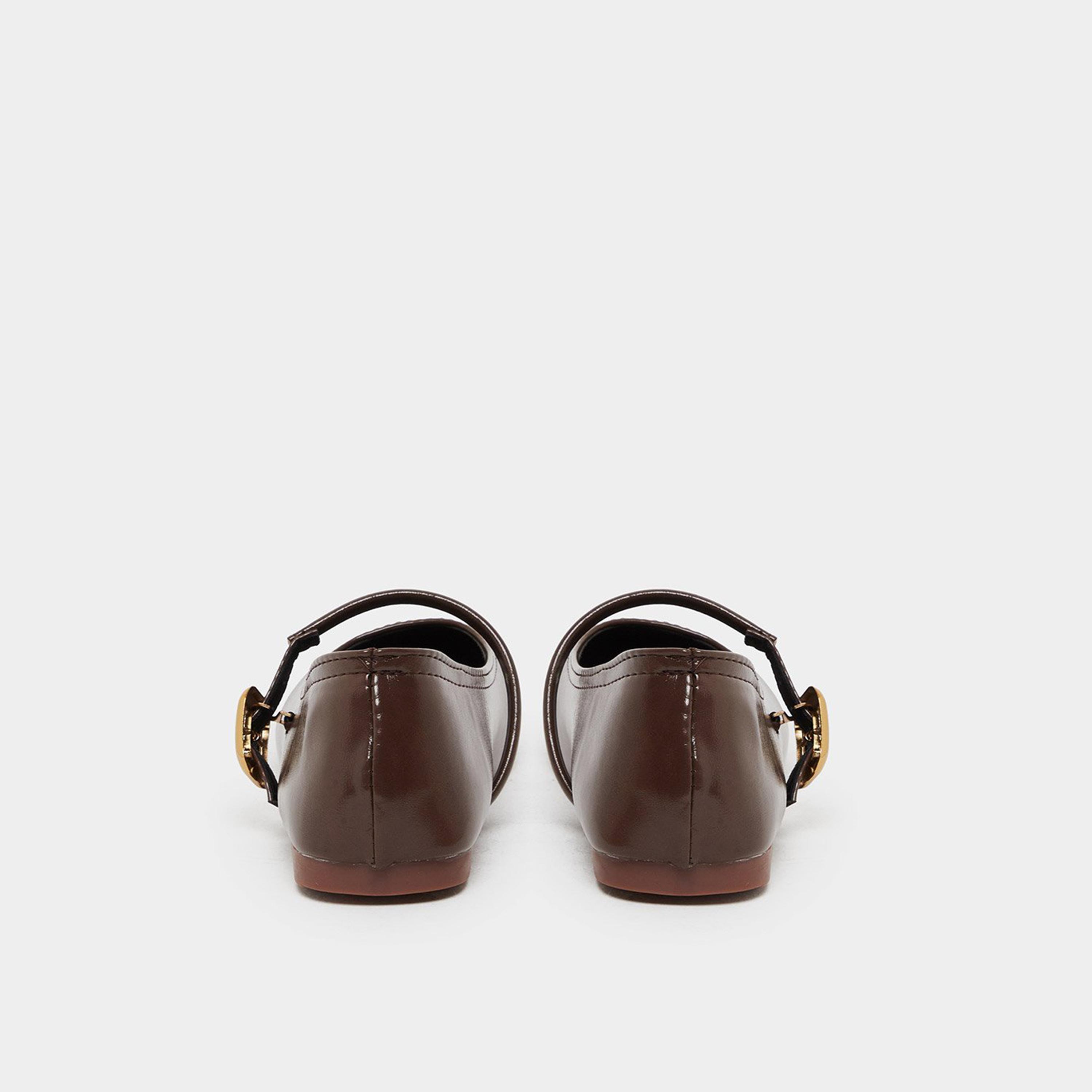 Take Two Women Brown Mary Jane Flats Shoes-women-shoes-ballerinas-image-5