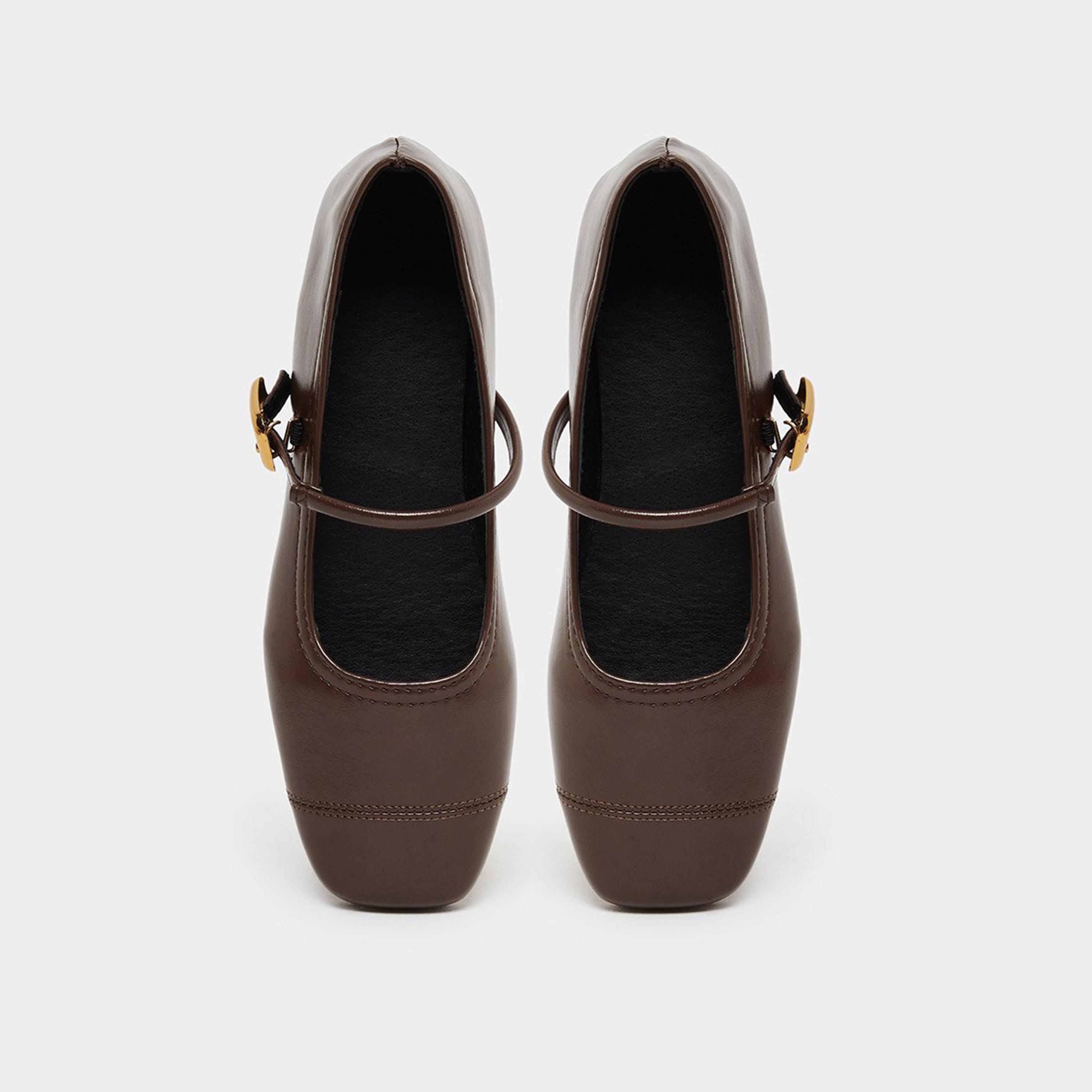 Take Two Women Brown Mary Jane Flats Shoes-women-shoes-ballerinas-image-6