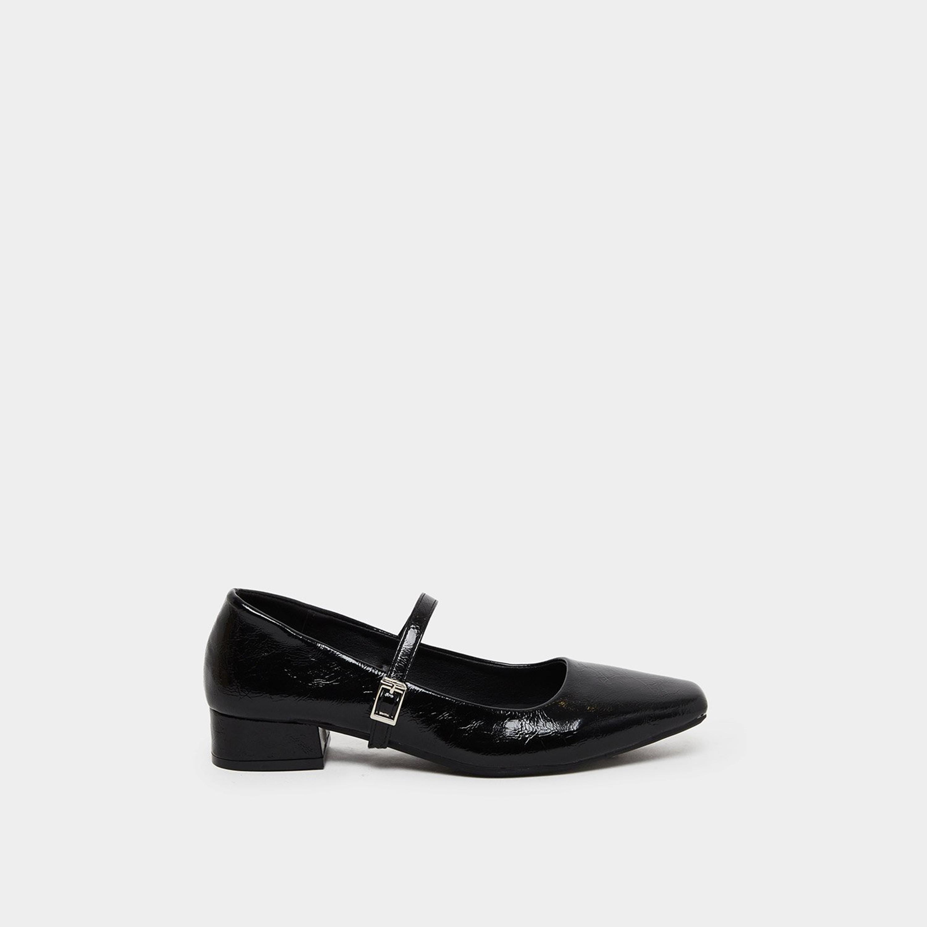 Take Two Women Black Block Heel Mary Jane Shoes-women-shoes-sandals-heeled-image-2
