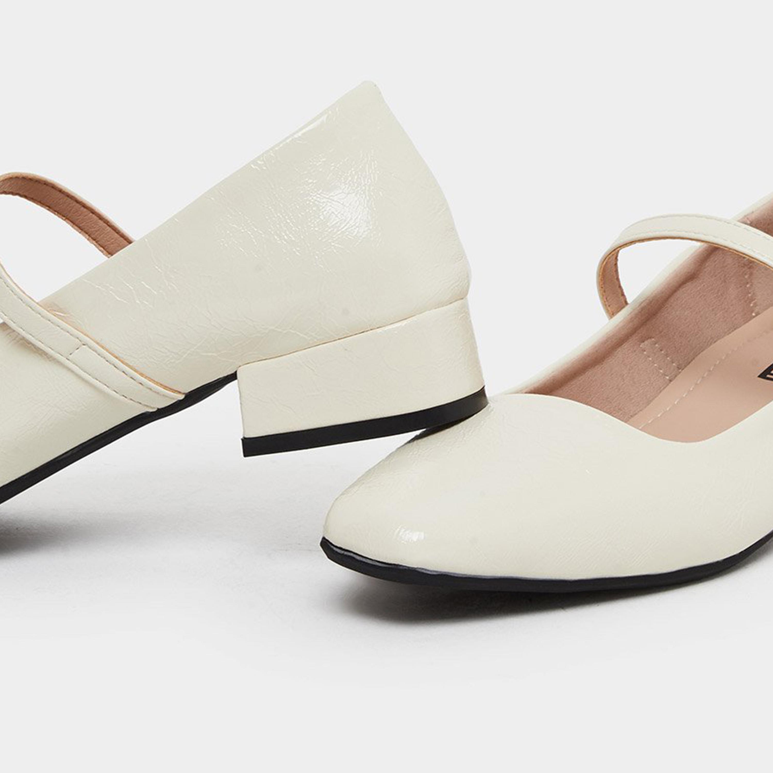 تيك تو - حذاء ماري جين بكعب سميك باللون البيج-women-shoes-sandals-heeled-image-3