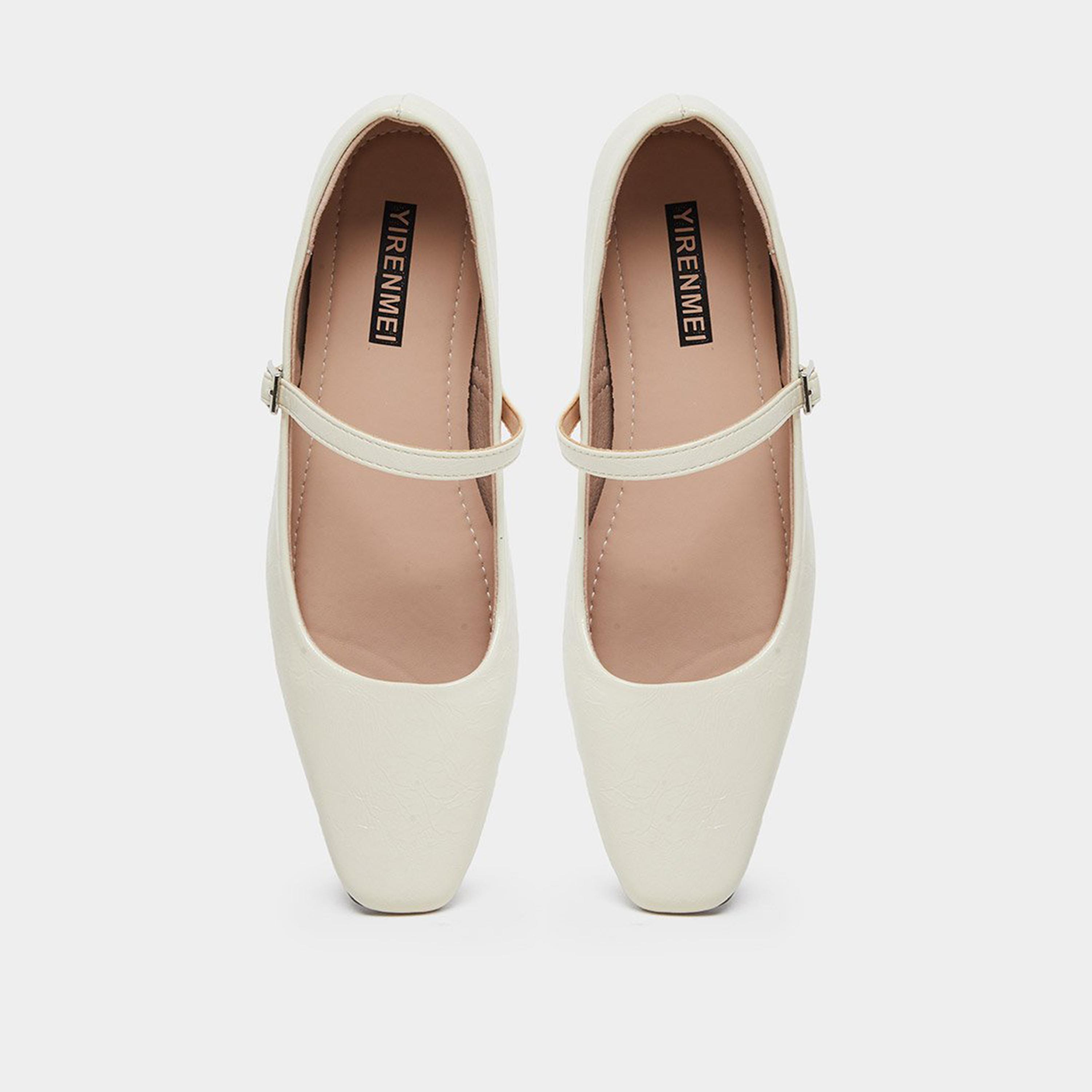 Take Two Women Beige Block Heel Mary Jane Shoes-women-shoes-sandals-heeled-image-5