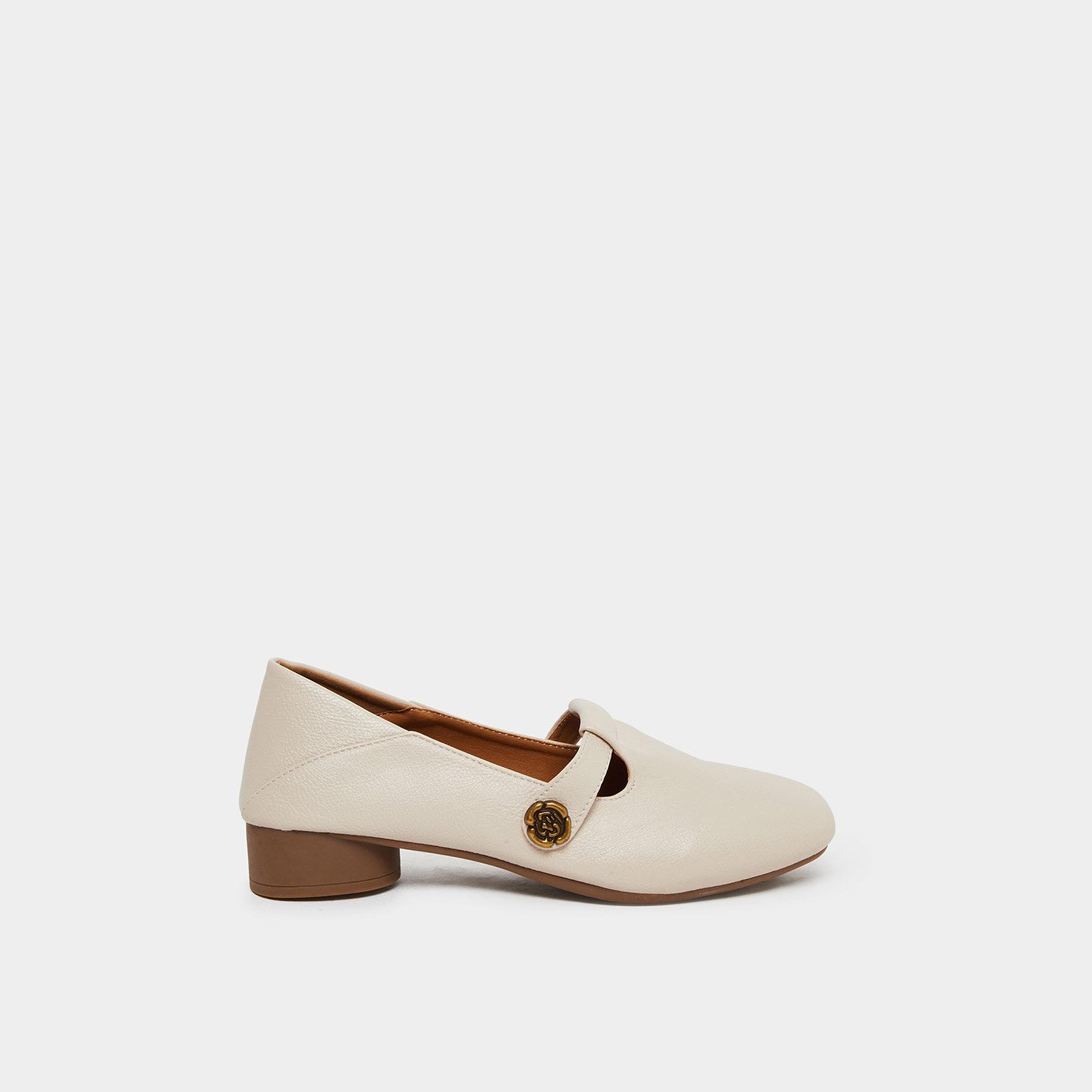 تيك تو - حذاء بكعب عريض مزين بإبزيم معدني مزهر-women-shoes-heels-image-3