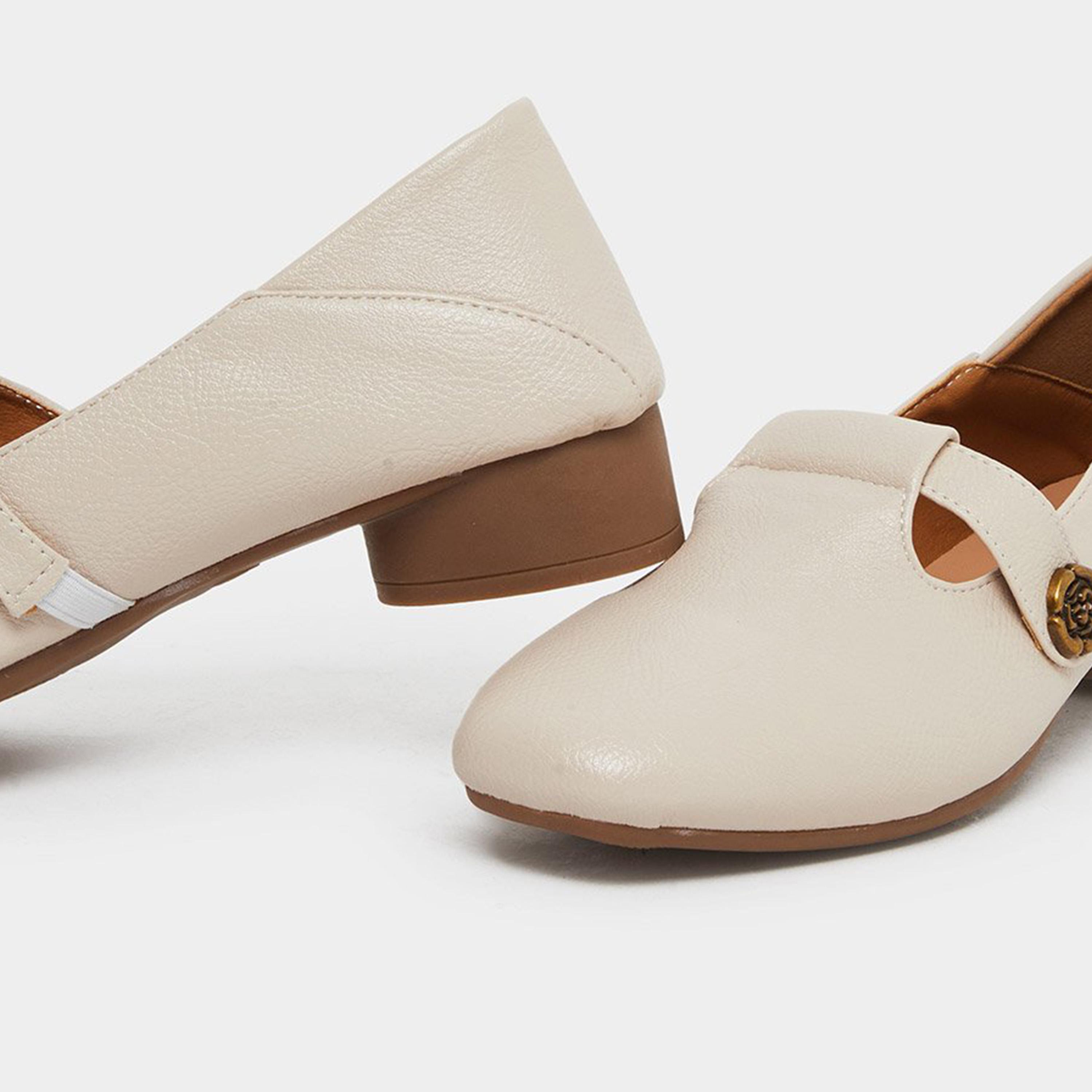 تيك تو - حذاء بكعب عريض مزين بإبزيم معدني مزهر-women-shoes-heels-image-4