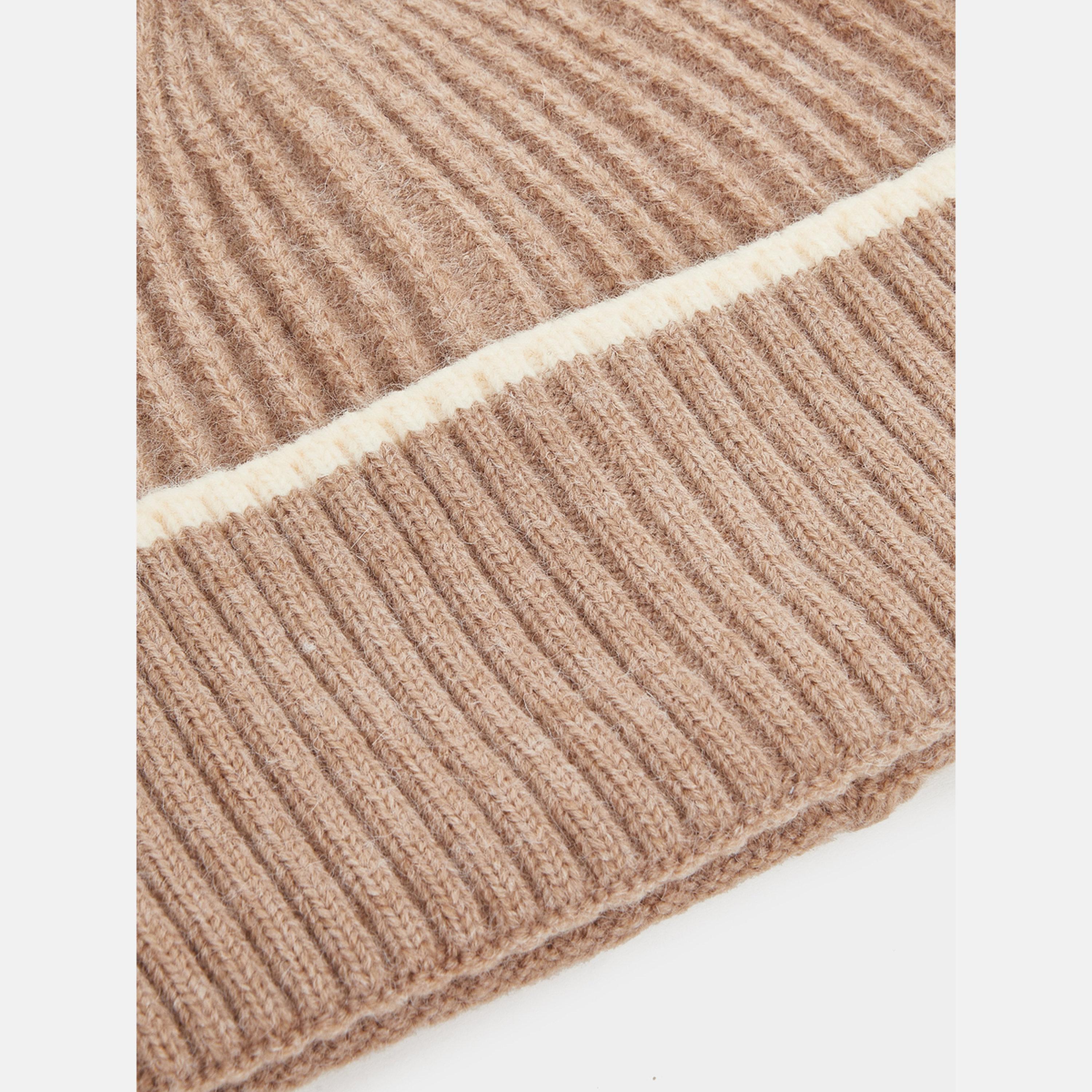 Styli Khaki Ribbed Beanie-women-clothingaccessories-capsandhats-image-3