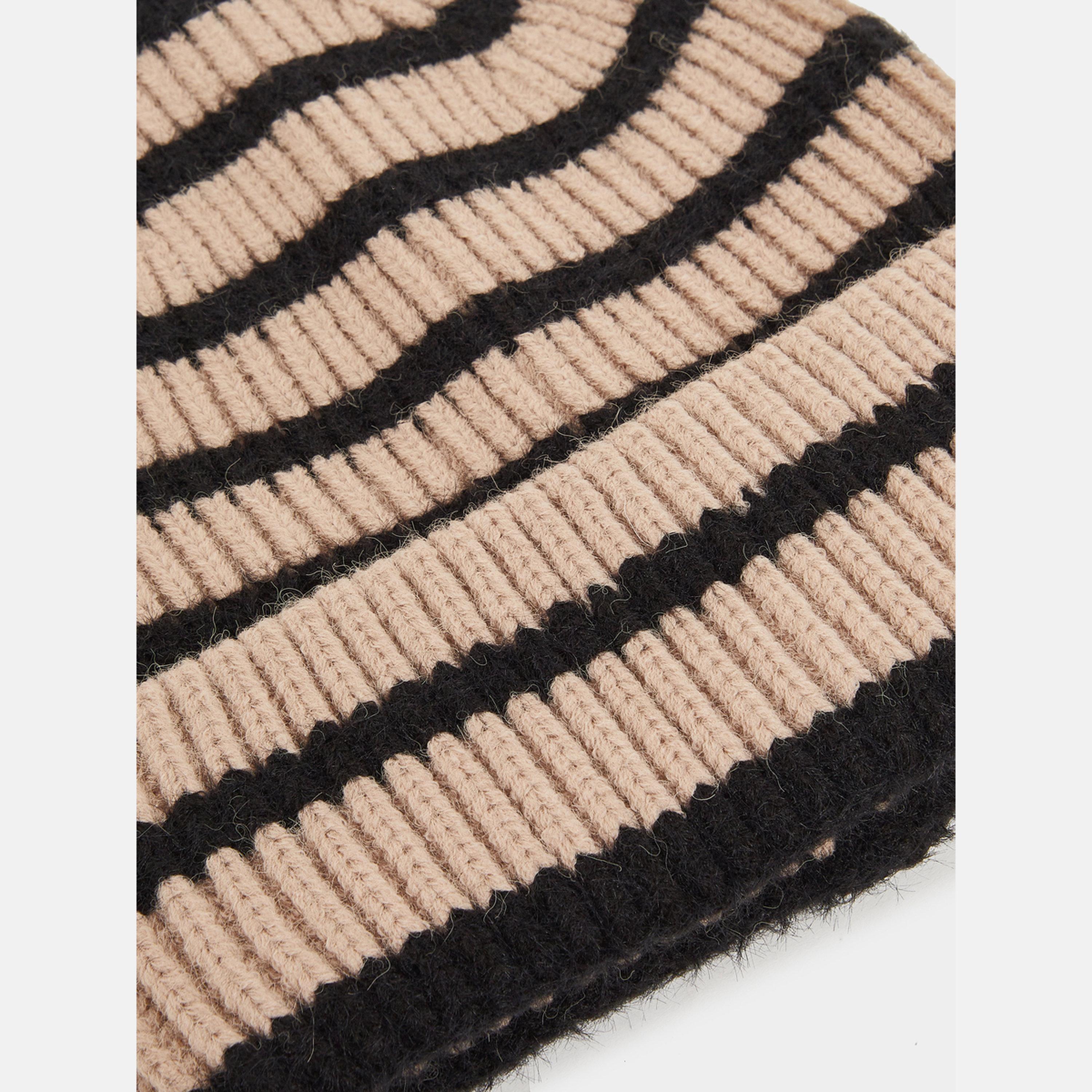 Styli Khaki Striped Beanie-women-clothingaccessories-capsandhats-image-3