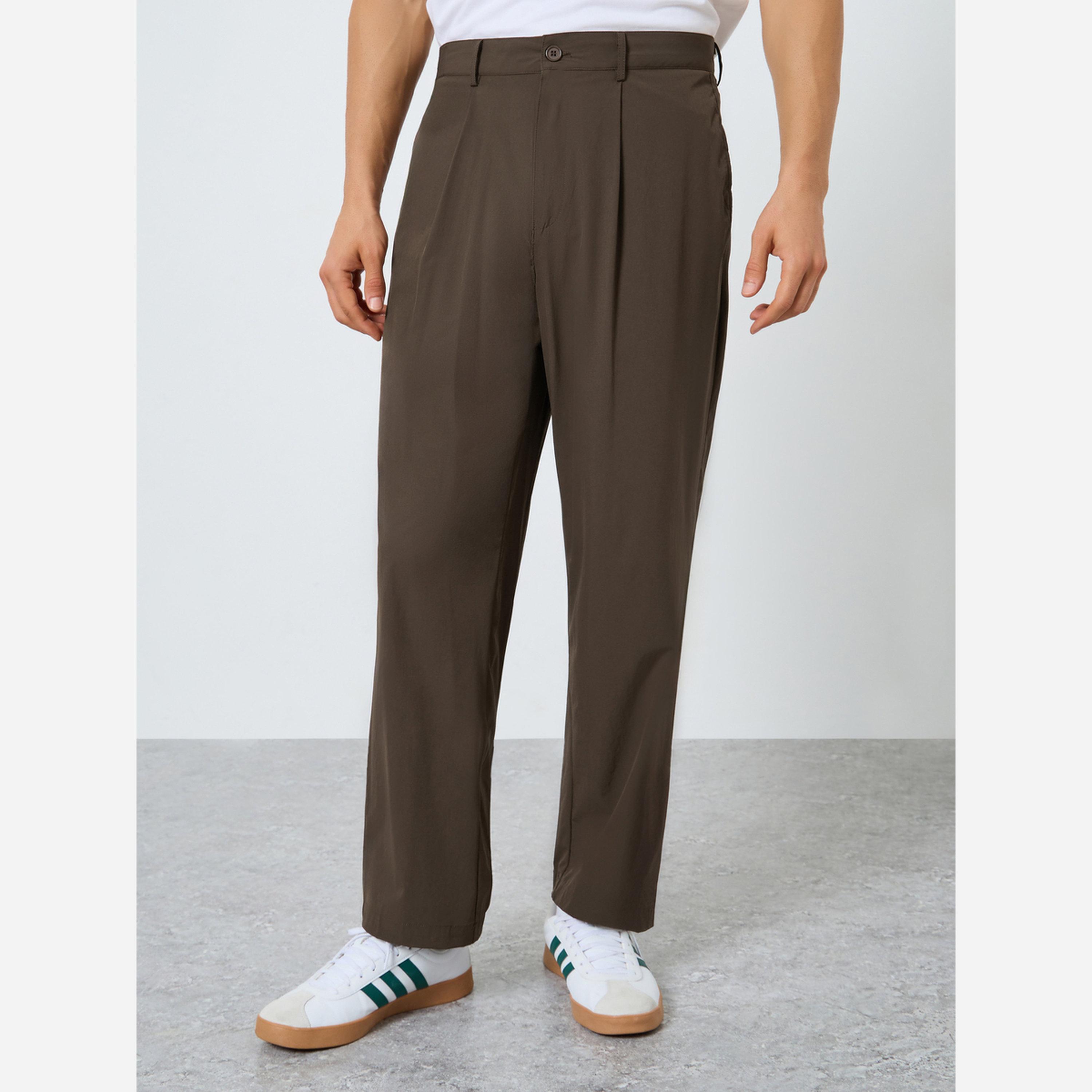Styli Men Relaxed Fit Solid Pants-men-clothing-bottoms-trousersandchinos-trousers-image-1
