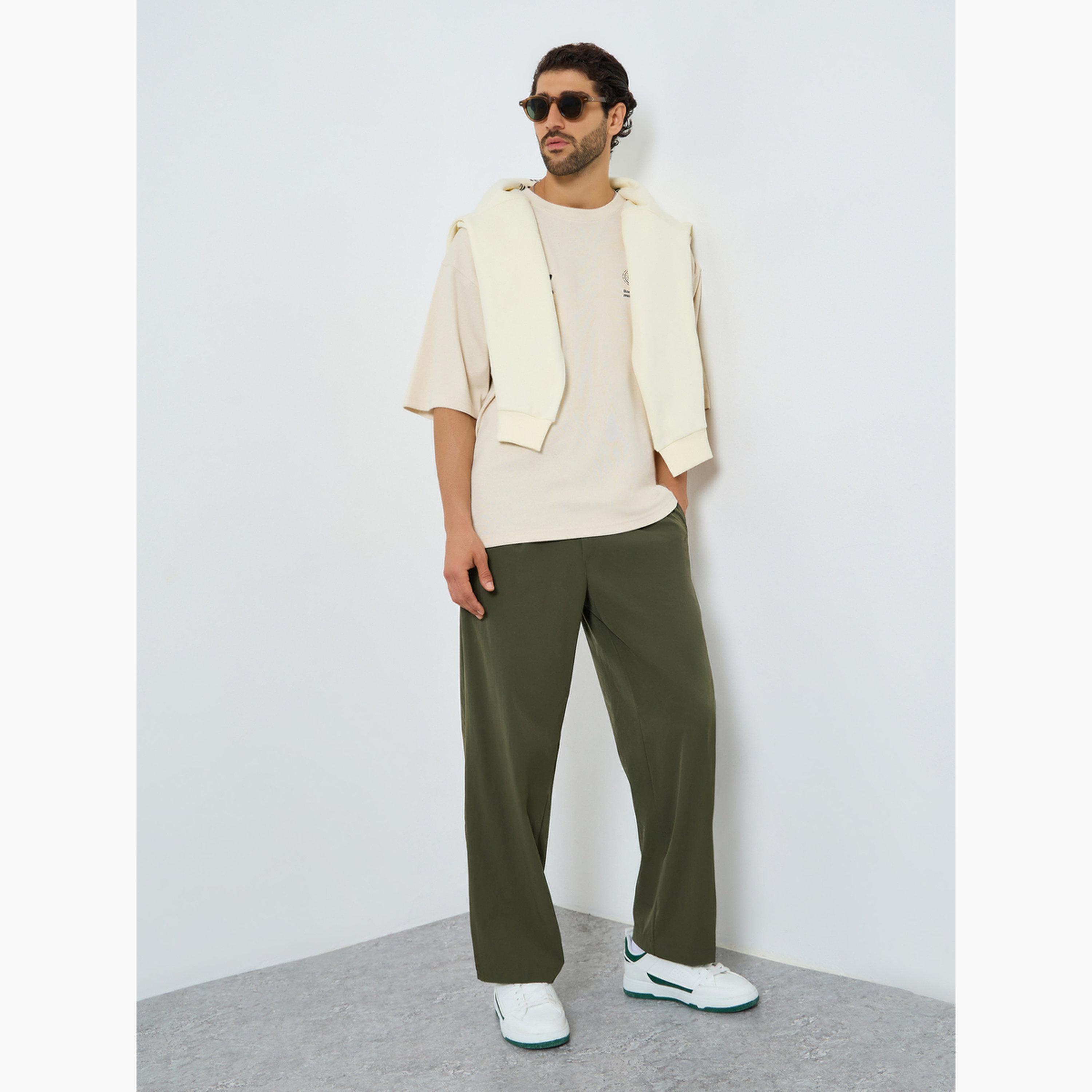 Styli Men Relaxed Fit Solid Pants-men-clothing-bottoms-trousersandchinos-trousers-image-2