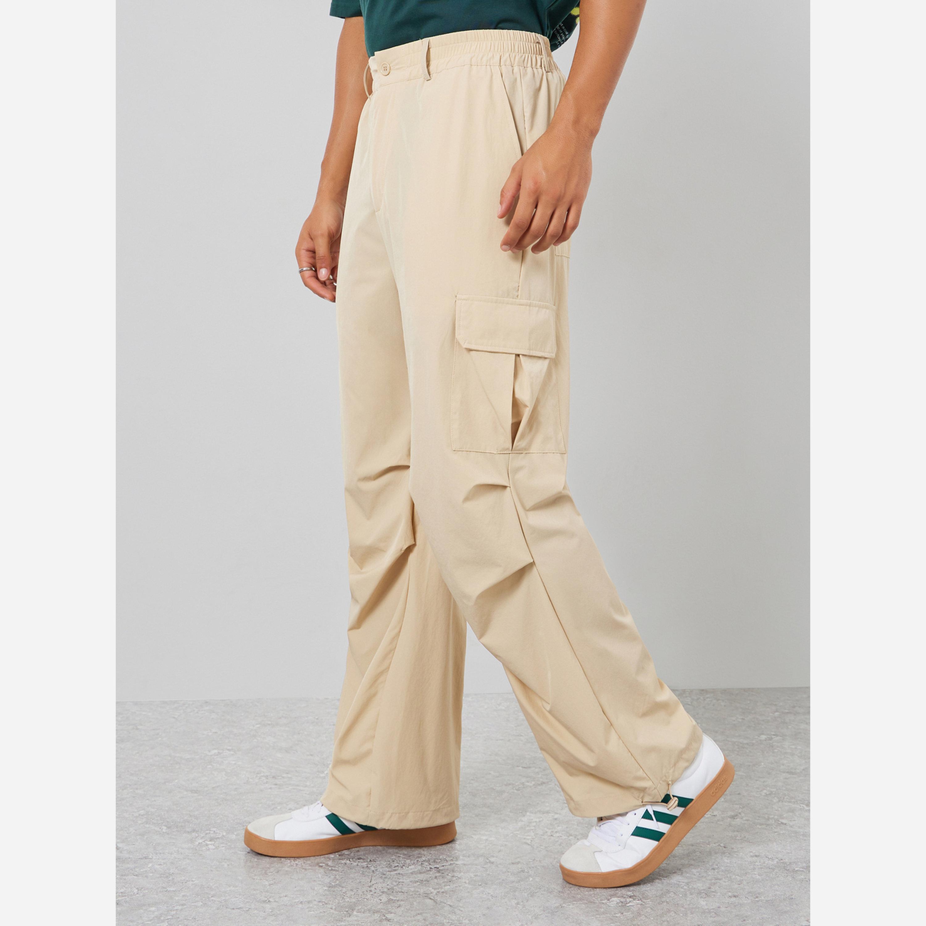 Styli Men Beige Relaxed Cargo Pants-men-clothing-bottoms-trousersandchinos-trousers-image-1