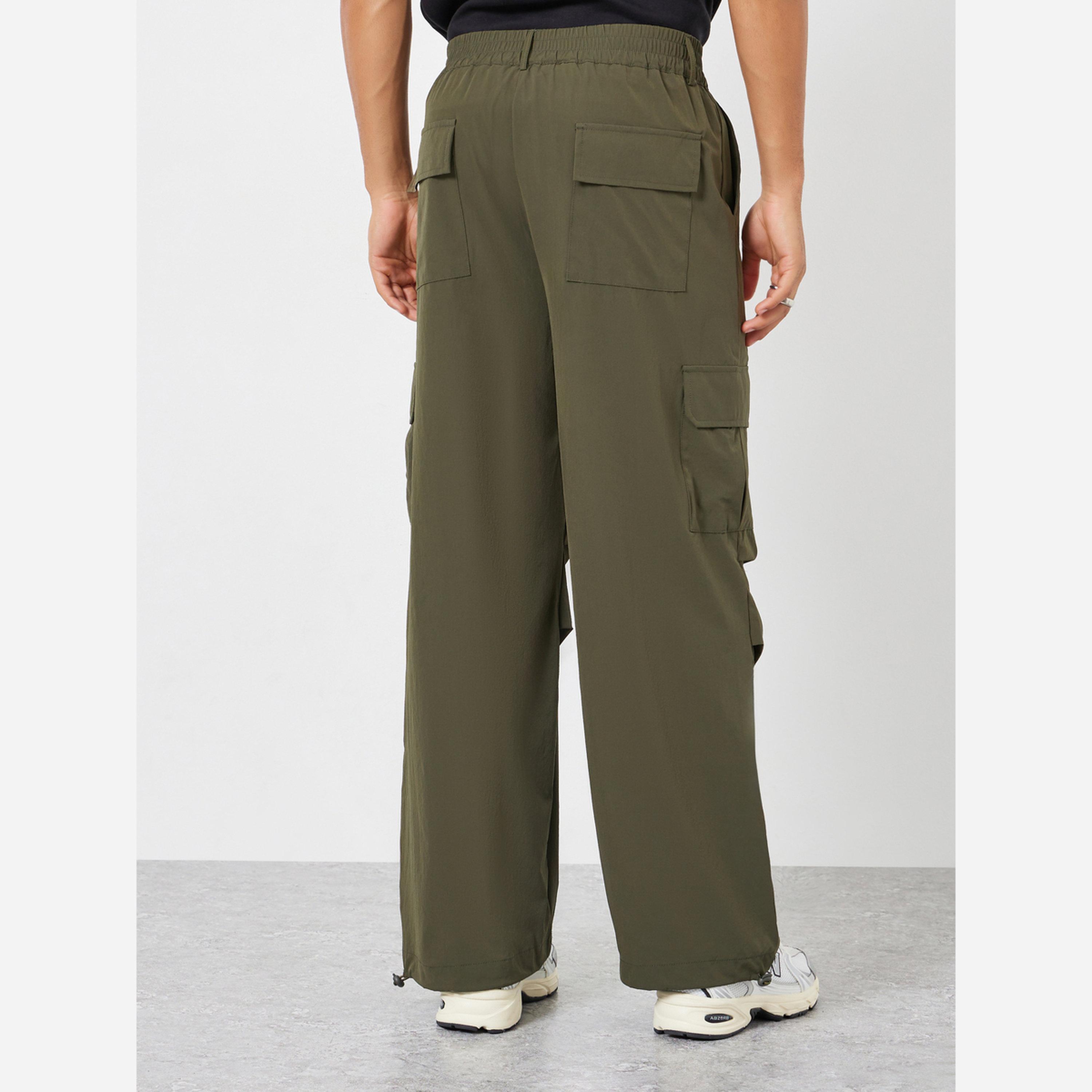 ستايلي - بنطال كارغو رجالي لون أخضر زيتوني-men-clothing-bottoms-trousersandchinos-trousers-image-3