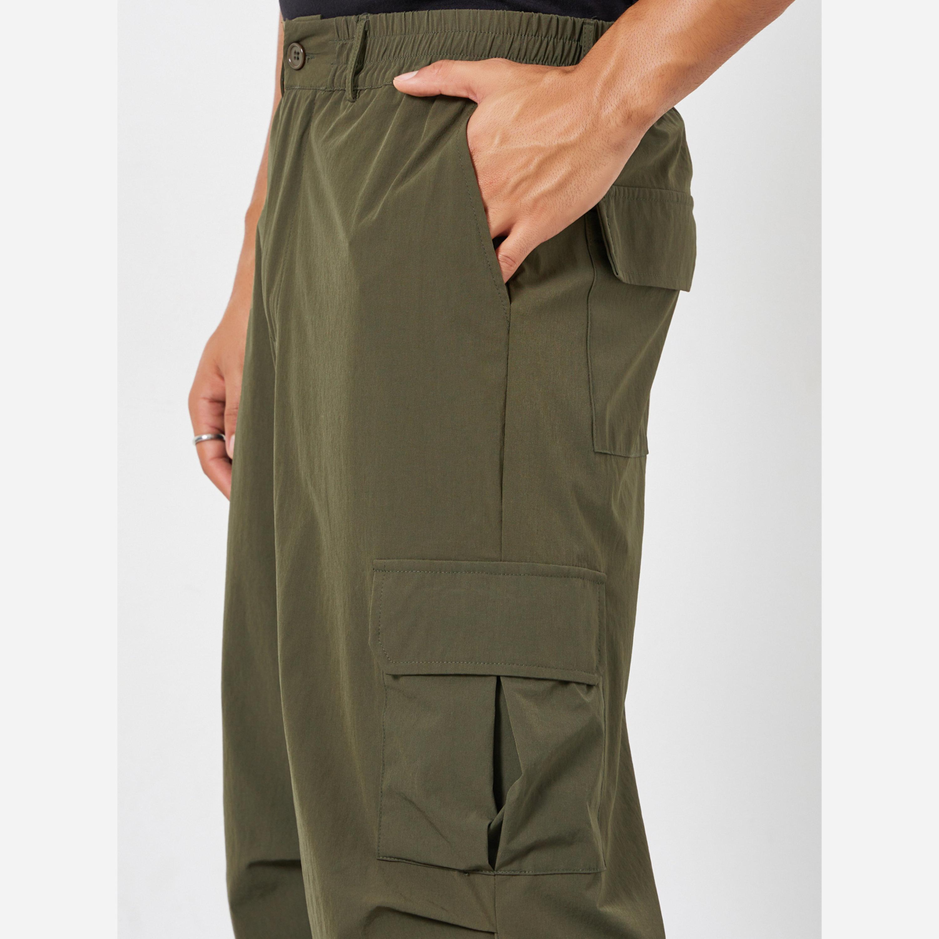 ستايلي - بنطال كارغو رجالي لون أخضر زيتوني-men-clothing-bottoms-trousersandchinos-trousers-image-5