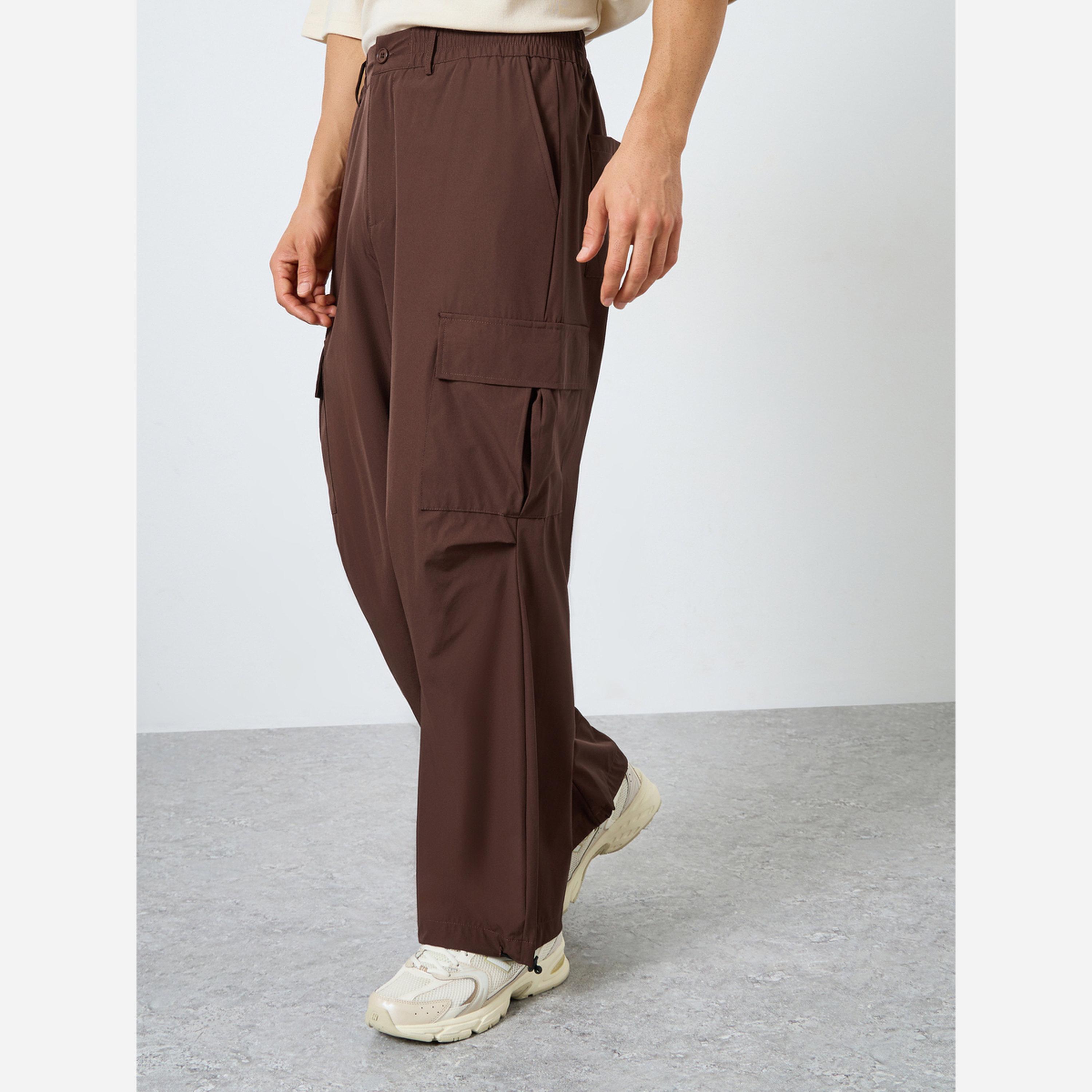 Styli Men Oversized Front Pleat Cargo Pants-men-clothing-bottoms-trousersandchinos-trousers-image-1