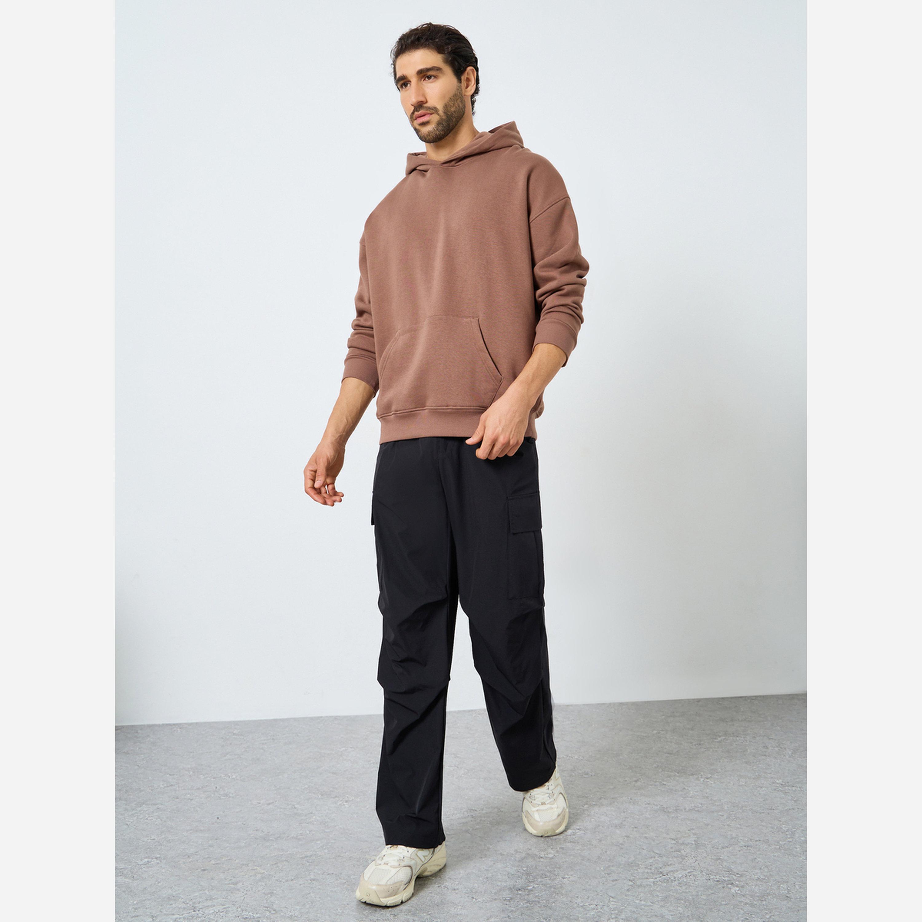 ستايلي - بنطال كارغو رجالي مقاس واسع قصة مستقيمة-men-clothing-bottoms-trousersandchinos-trousers-image-2