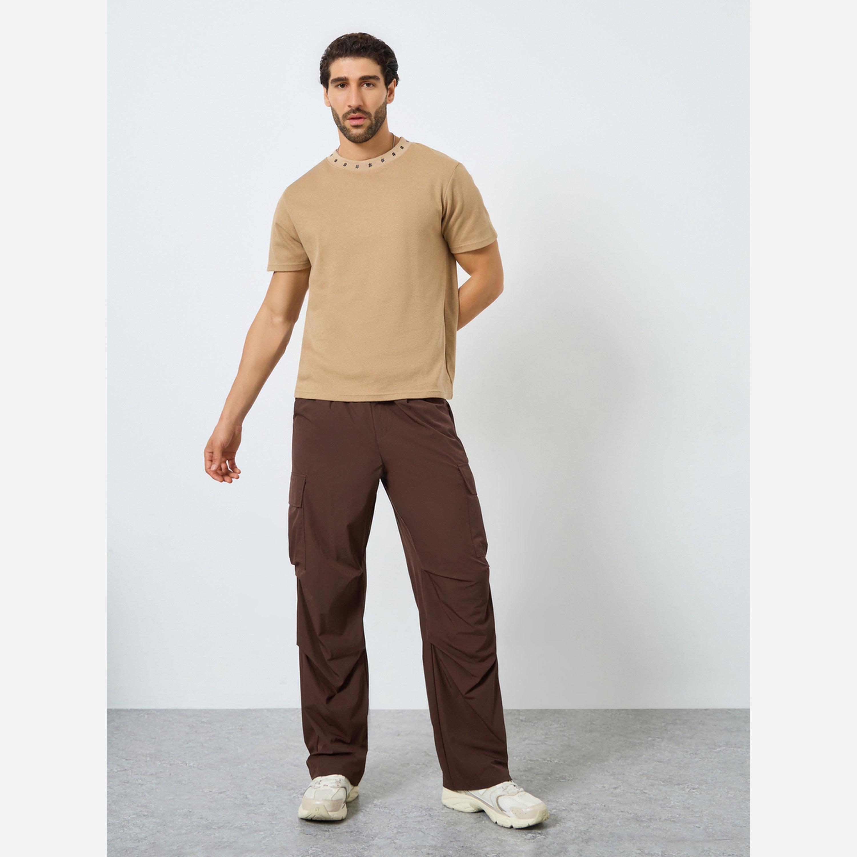 ستايلي - بنطال كارغو رجالي مقاس واسع قصة مستقيمة-men-clothing-bottoms-trousersandchinos-trousers-image-2
