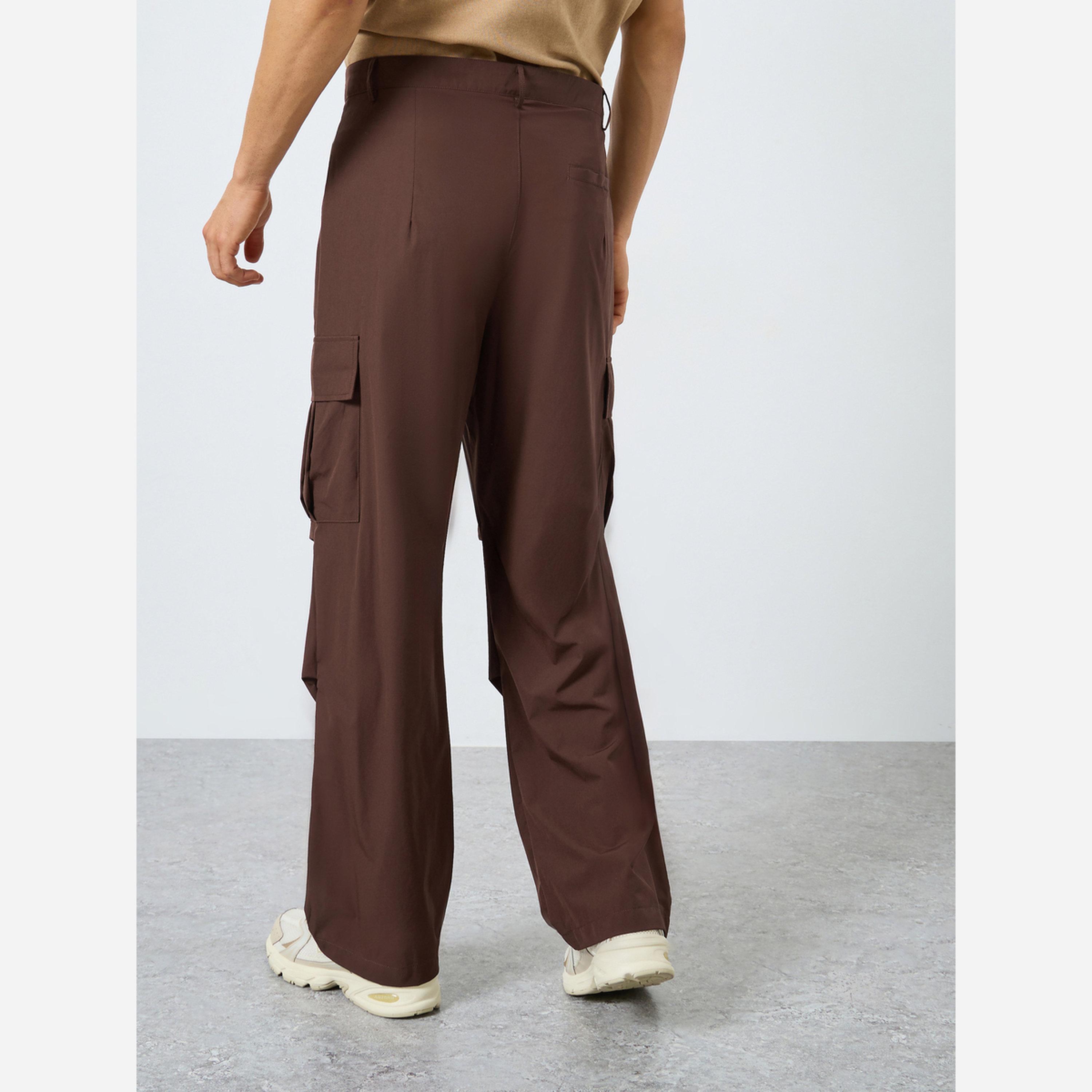 ستايلي - بنطال كارغو رجالي مقاس واسع قصة مستقيمة-men-clothing-bottoms-trousersandchinos-trousers-image-3