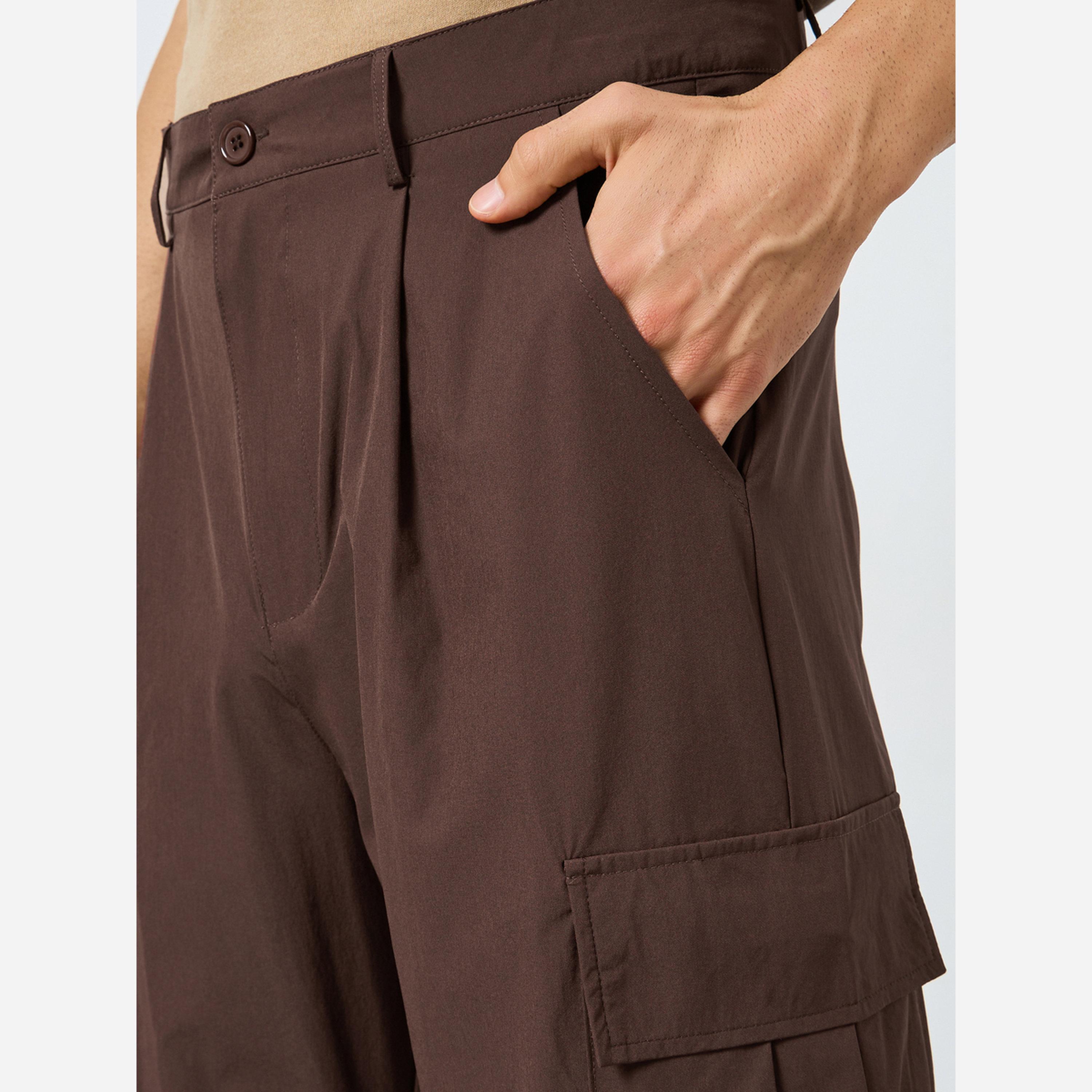 ستايلي - بنطال كارغو رجالي مقاس واسع قصة مستقيمة-men-clothing-bottoms-trousersandchinos-trousers-image-4