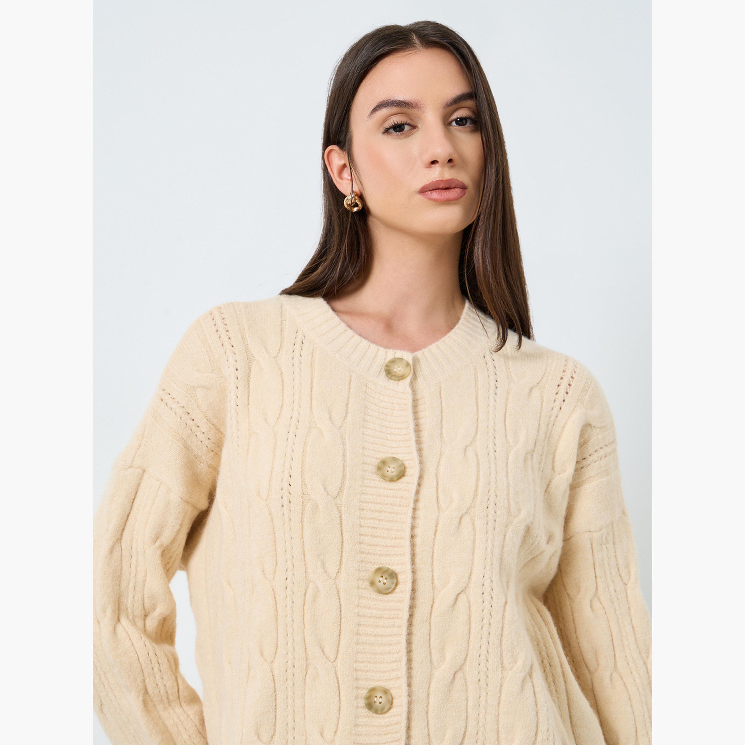ستايلي - كارديغان كابل بلون بيج-women-clothing-cardigansandjumpers-cardigans-image-3