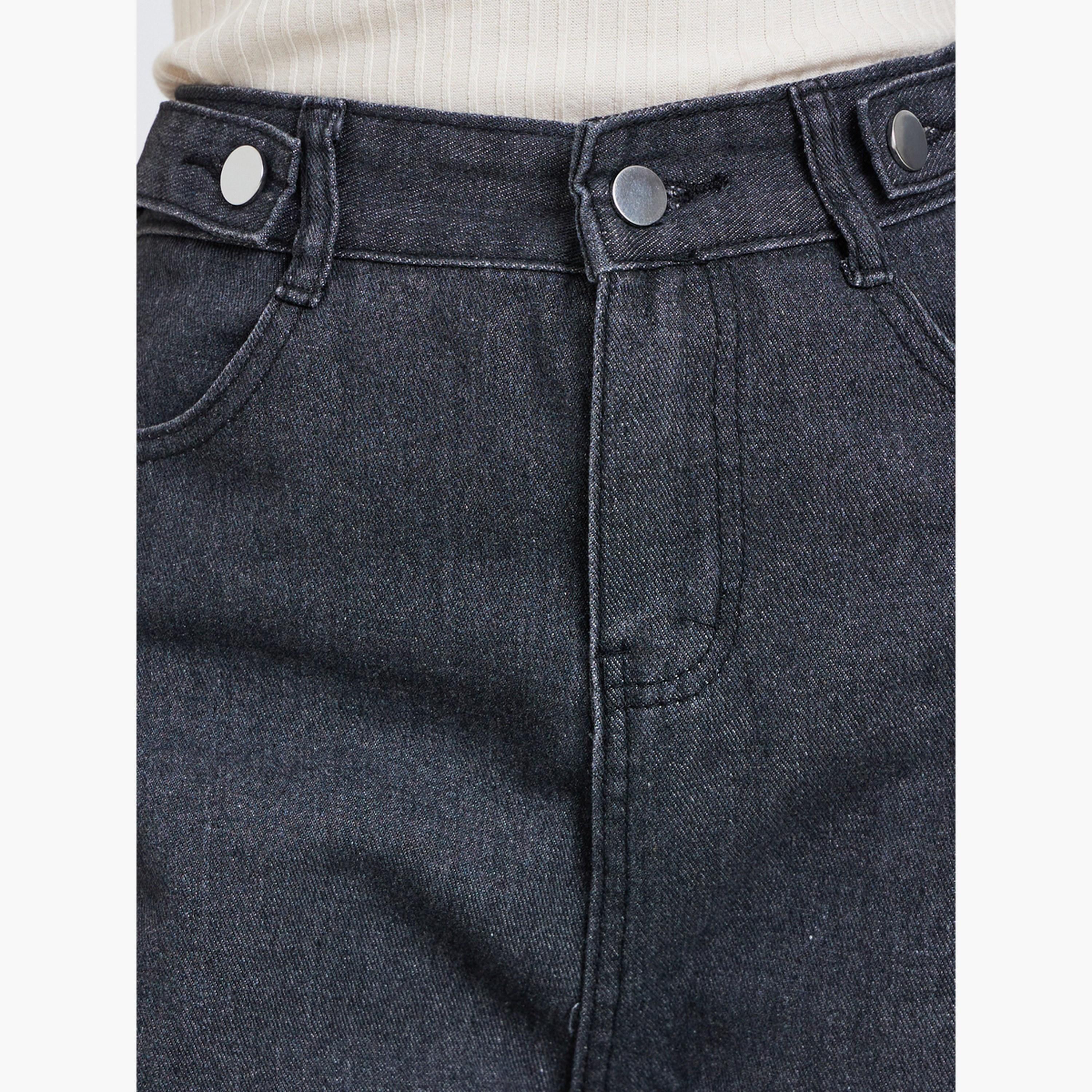 Styli Solid Mid Rise Wide Leg Jeans-women-clothing-bottoms-jeans-image-4