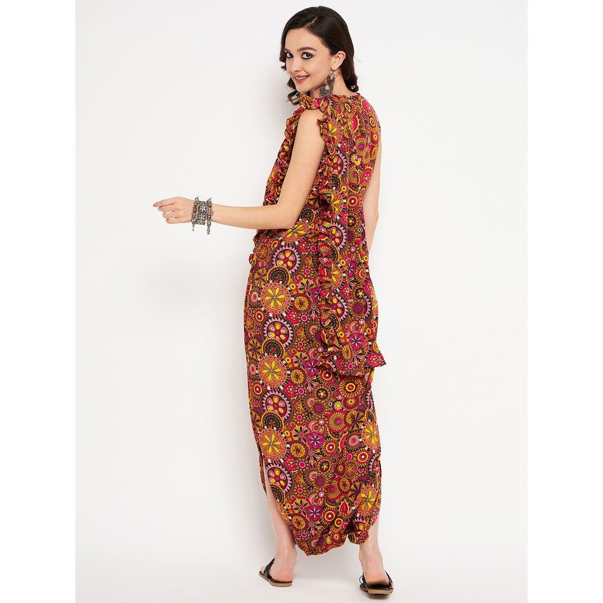 اب تاوني × ستايلي - جمبسوت دوتي مطبوع مع دوباتا مرفقة للنساء-women-clothing-jumpsuits-image-4