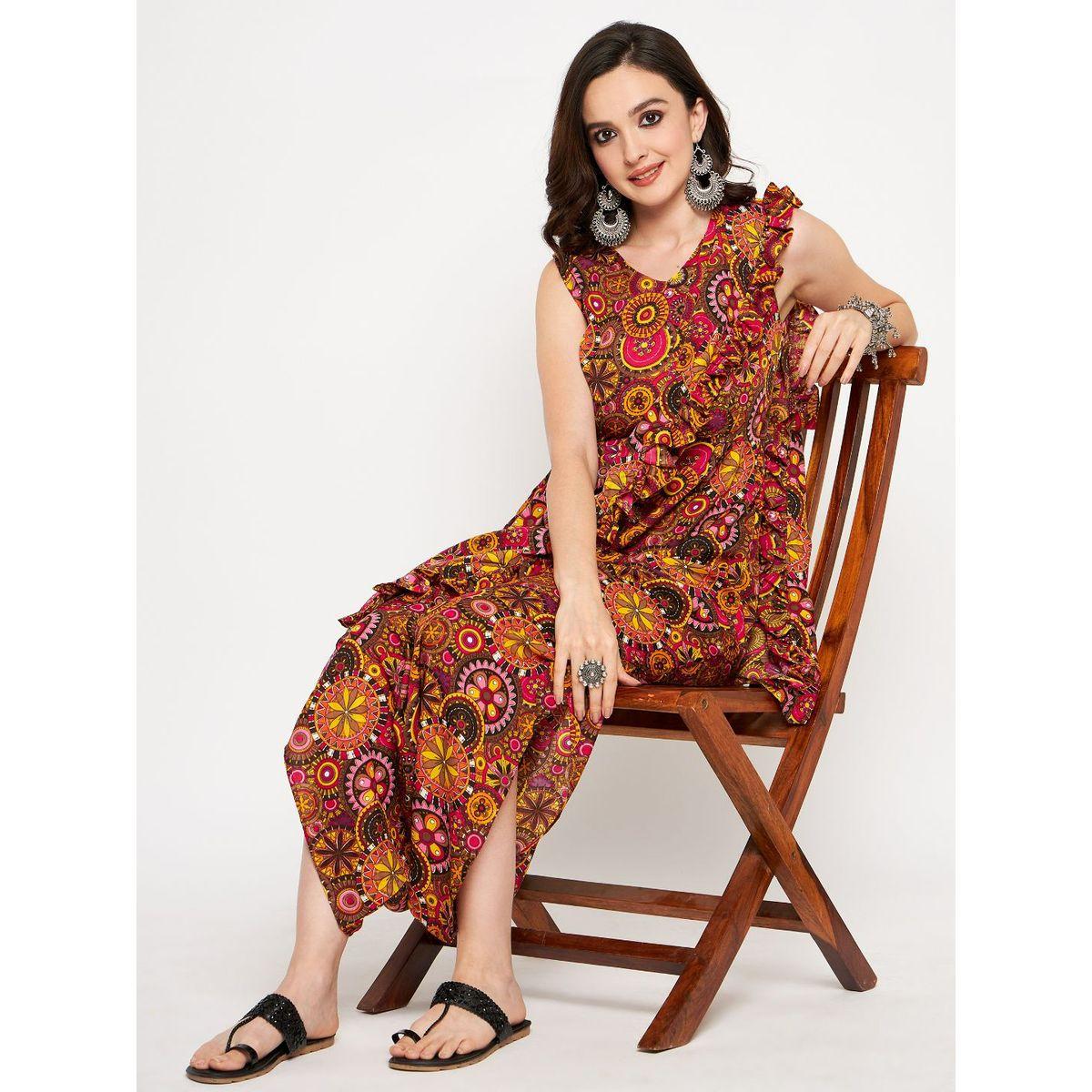 اب تاوني × ستايلي - جمبسوت دوتي مطبوع مع دوباتا مرفقة للنساء-women-clothing-jumpsuits-image-7