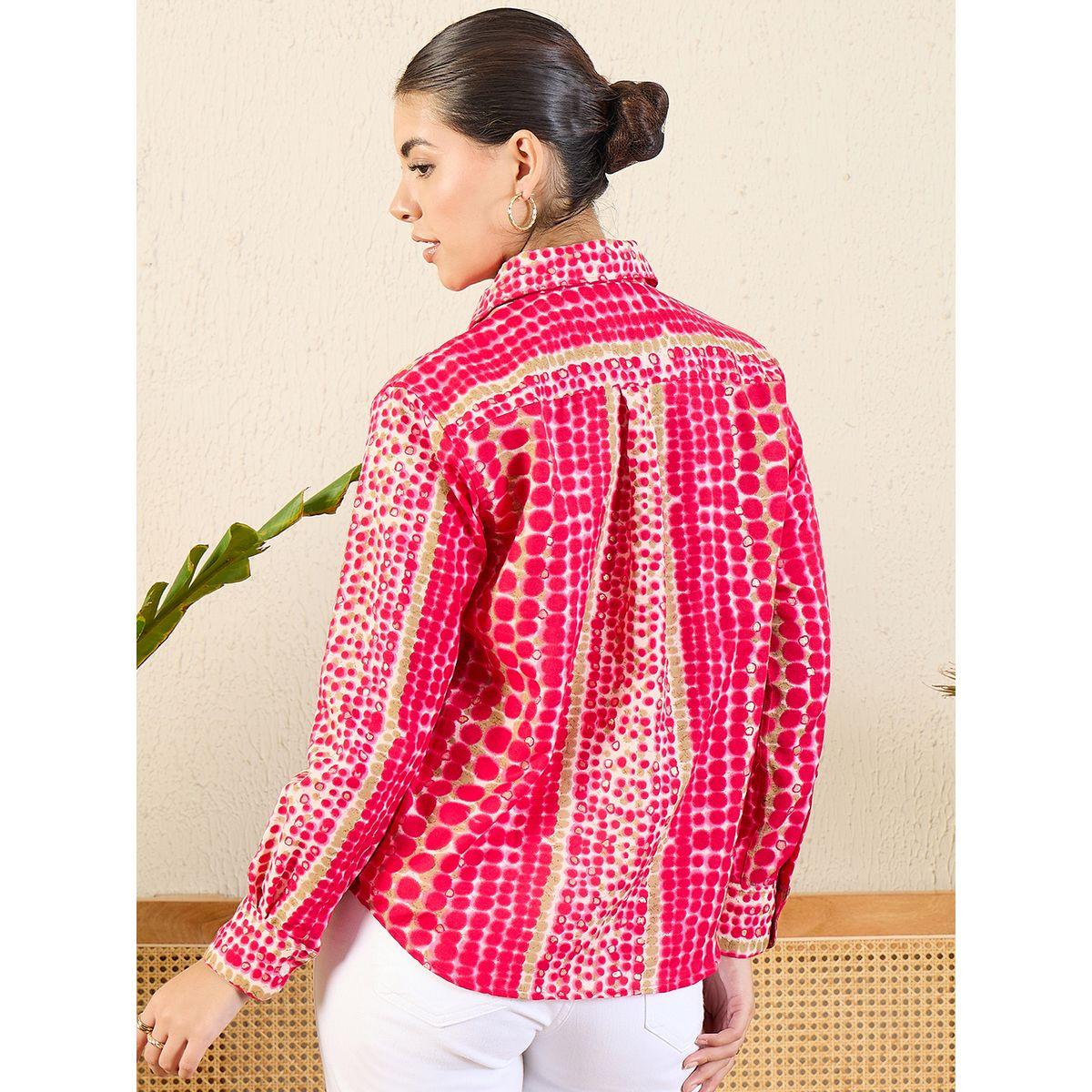 اب تاوني × ستايلي - قميص أحمر مطبوع بأكمام طويلة للنساء-women-clothing-shirtsandblouses-shirts-image-4