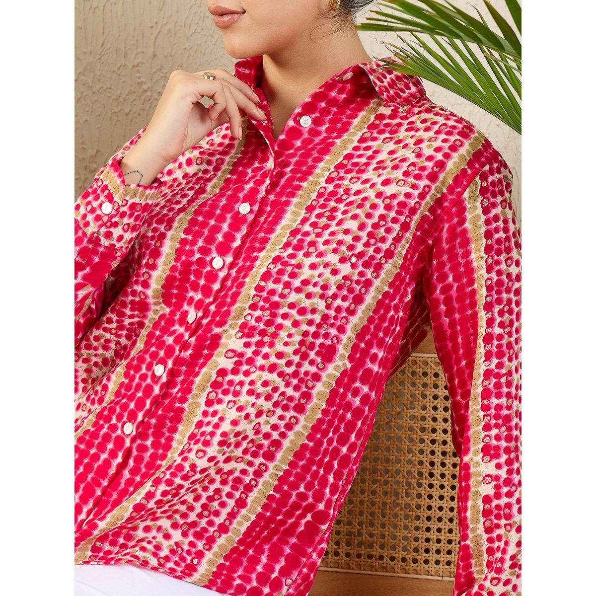 اب تاوني × ستايلي - قميص أحمر مطبوع بأكمام طويلة للنساء-women-clothing-shirtsandblouses-shirts-image-6
