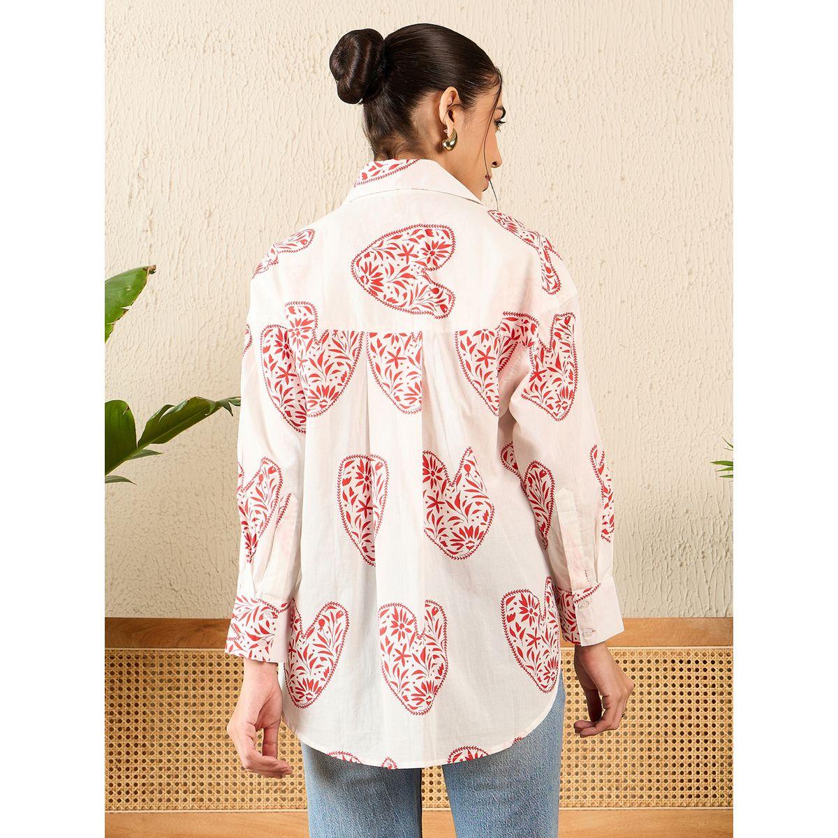 اب تاوني × ستايلي - قميص أبيض مطبوع عليه قلب بأكمام طويلة للنساء-women-clothing-shirtsandblouses-shirts-image-6