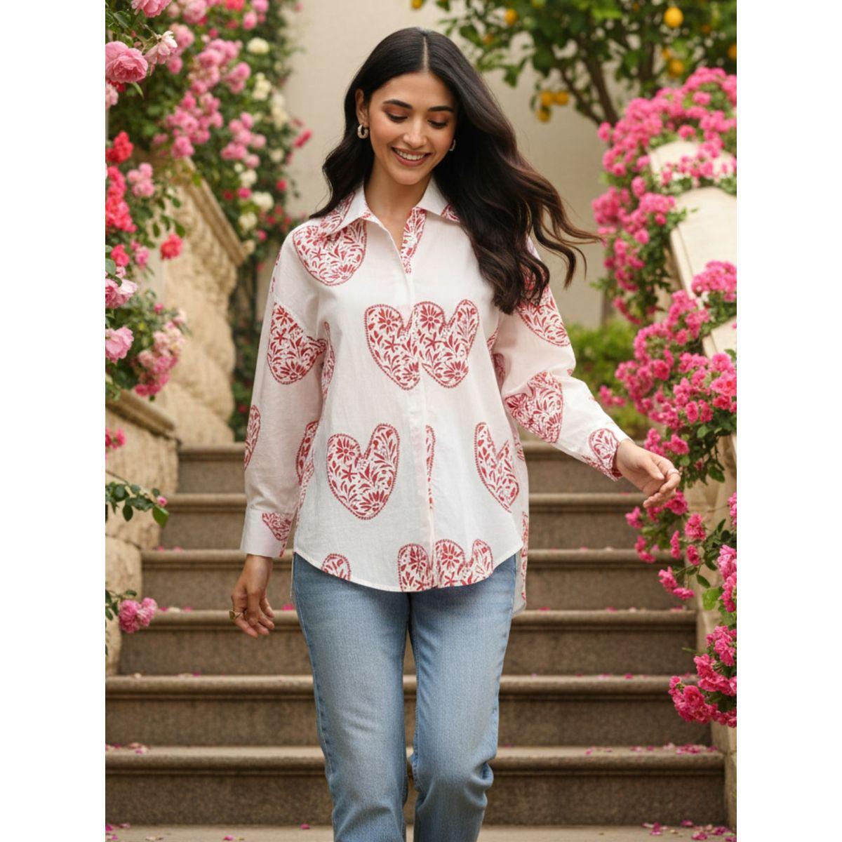 اب تاوني × ستايلي - قميص أبيض مطبوع عليه قلب بأكمام طويلة للنساء-women-clothing-shirtsandblouses-shirts-image-7