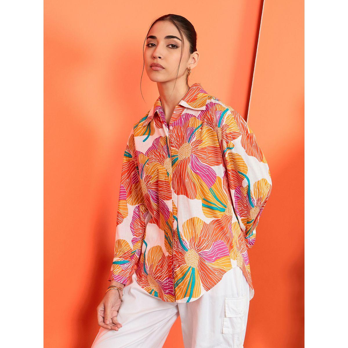 Uptownie X Styli Women Floral Print Long Sleeve Shirt-women-clothing-shirtsandblouses-shirts-image-1