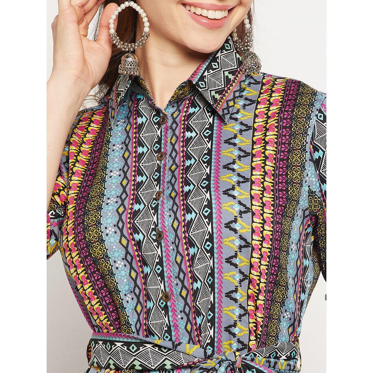 اب تاوني × ستايلي - فستان ماكسي مطبوع بالكامل مع حزام ربطة عنق للنساء-women-clothing-dresses-image-5