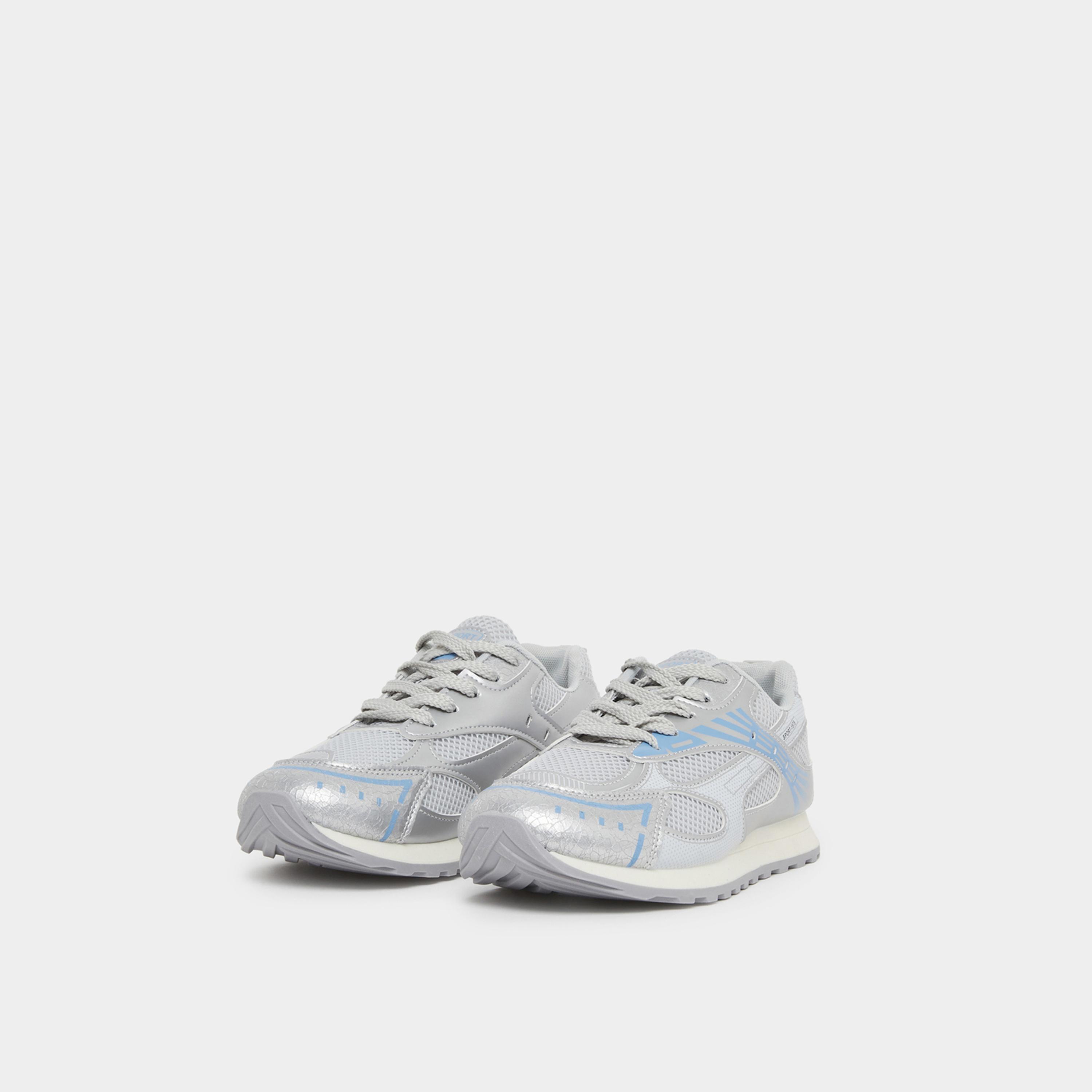 ستايلي - حذاء رياضي برباط ولوحة معدنية منسوجة للنساء-women-shoes-sneakers-image-1