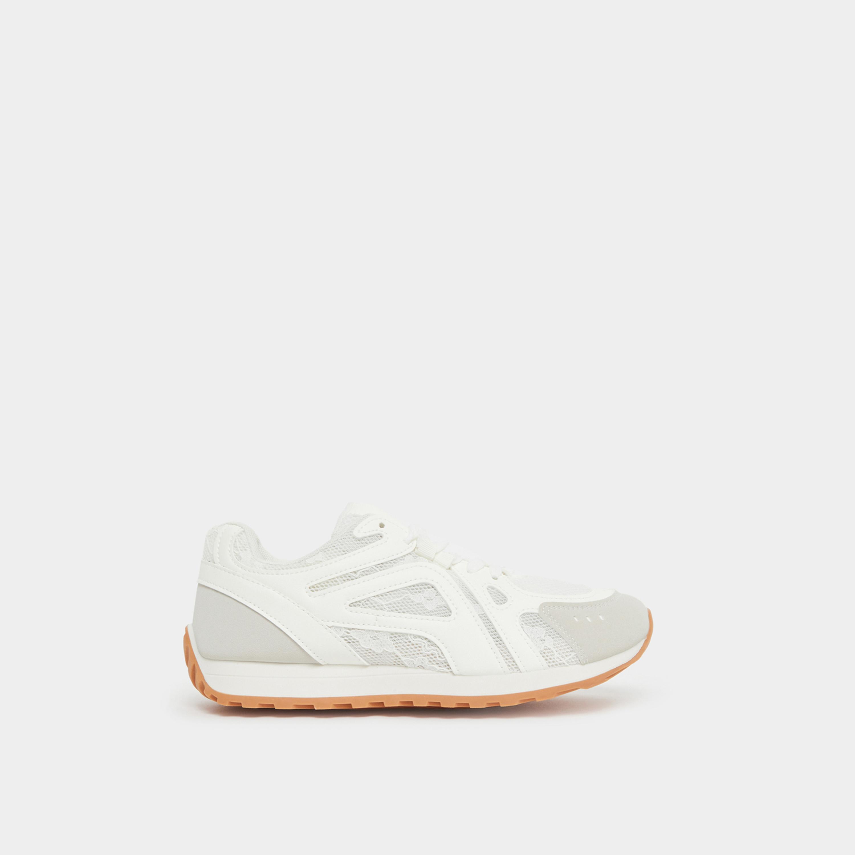 Styli Women Color Block Lace-Up Sneakers-women-shoes-sneakers-image-3