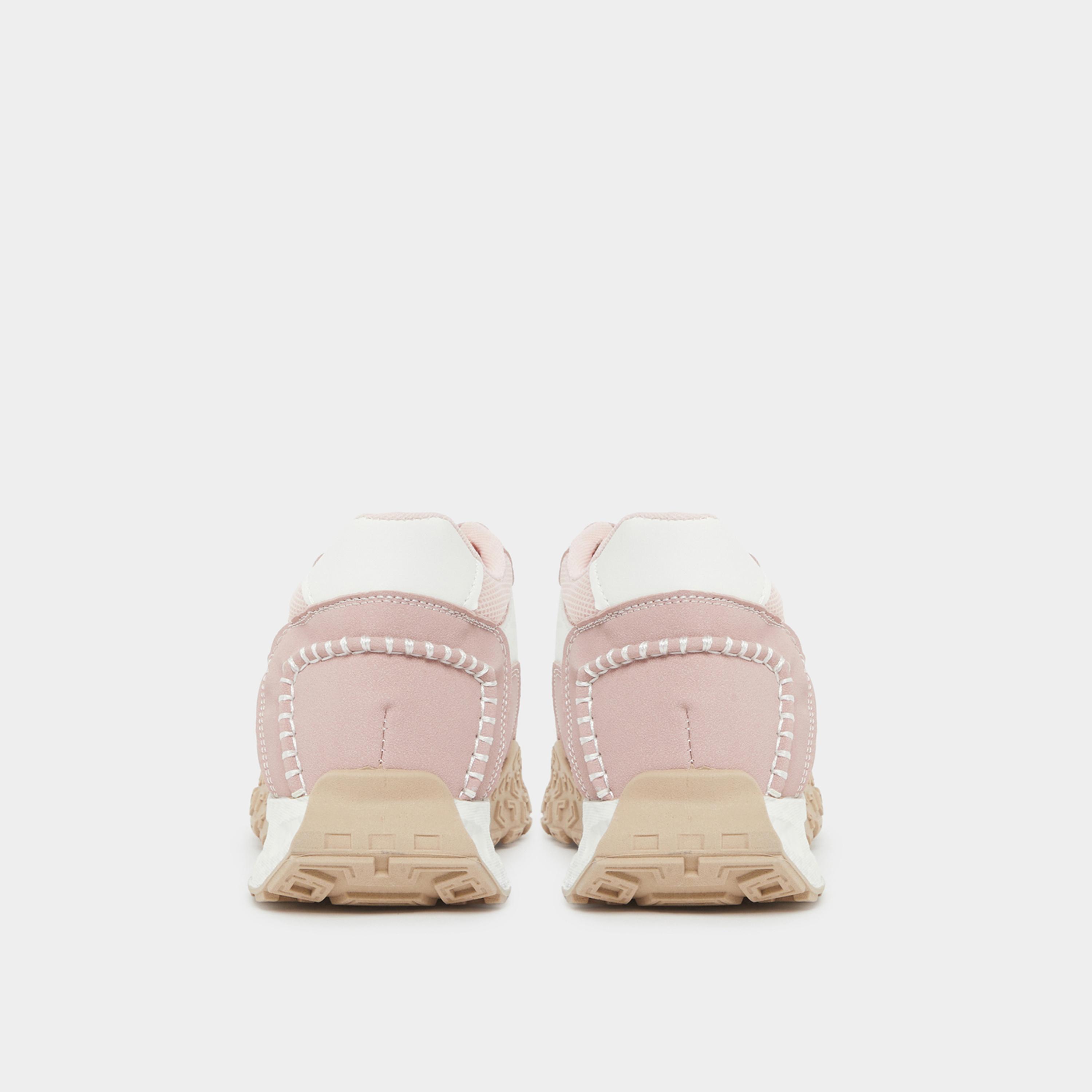 ستايلي - حذاء رياضي وردي اللون برباط ولوحة متباينة للنساء-women-shoes-sneakers-image-5