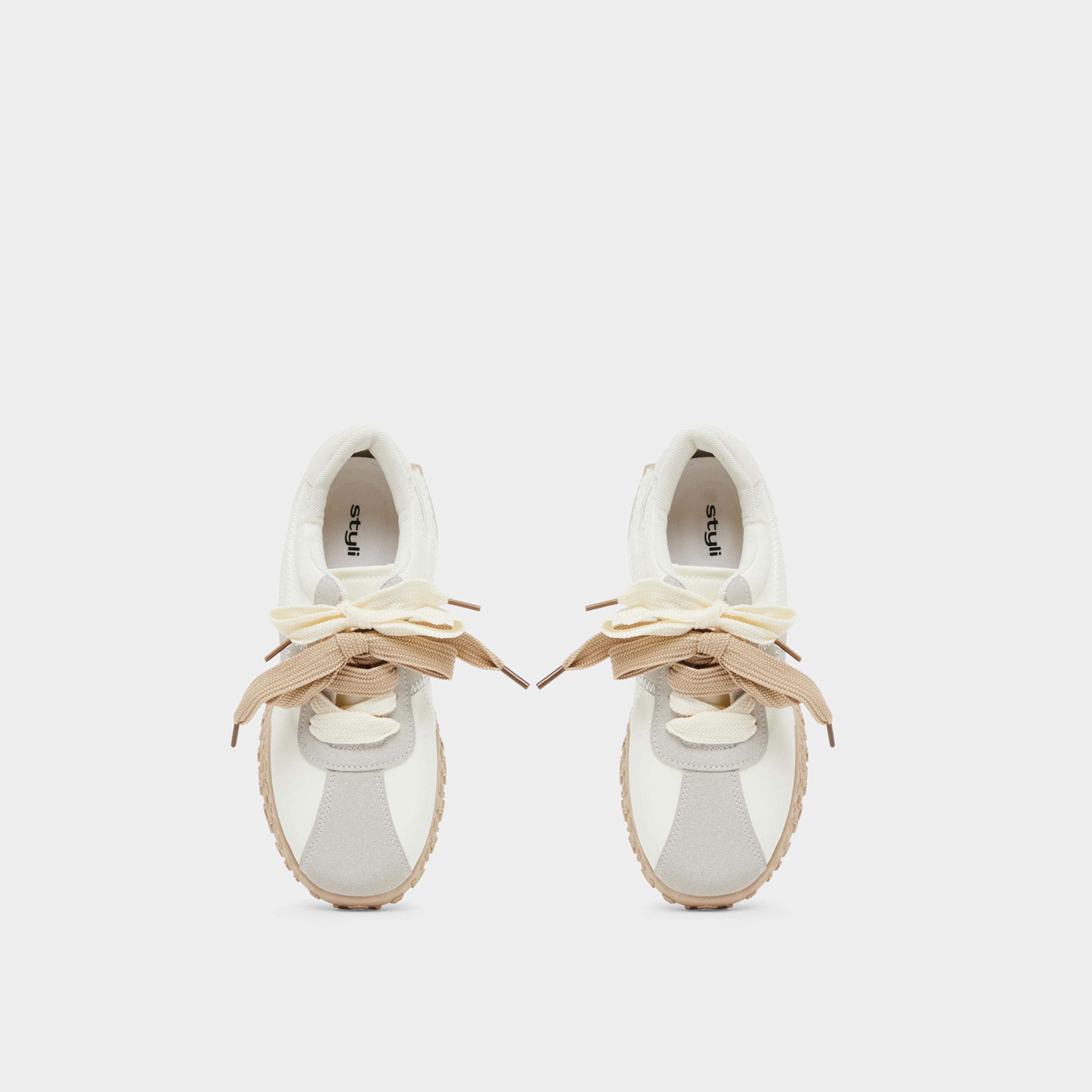 Styli Women Double Lace Up Textured Sneakers-women-shoes-sneakers-image-6