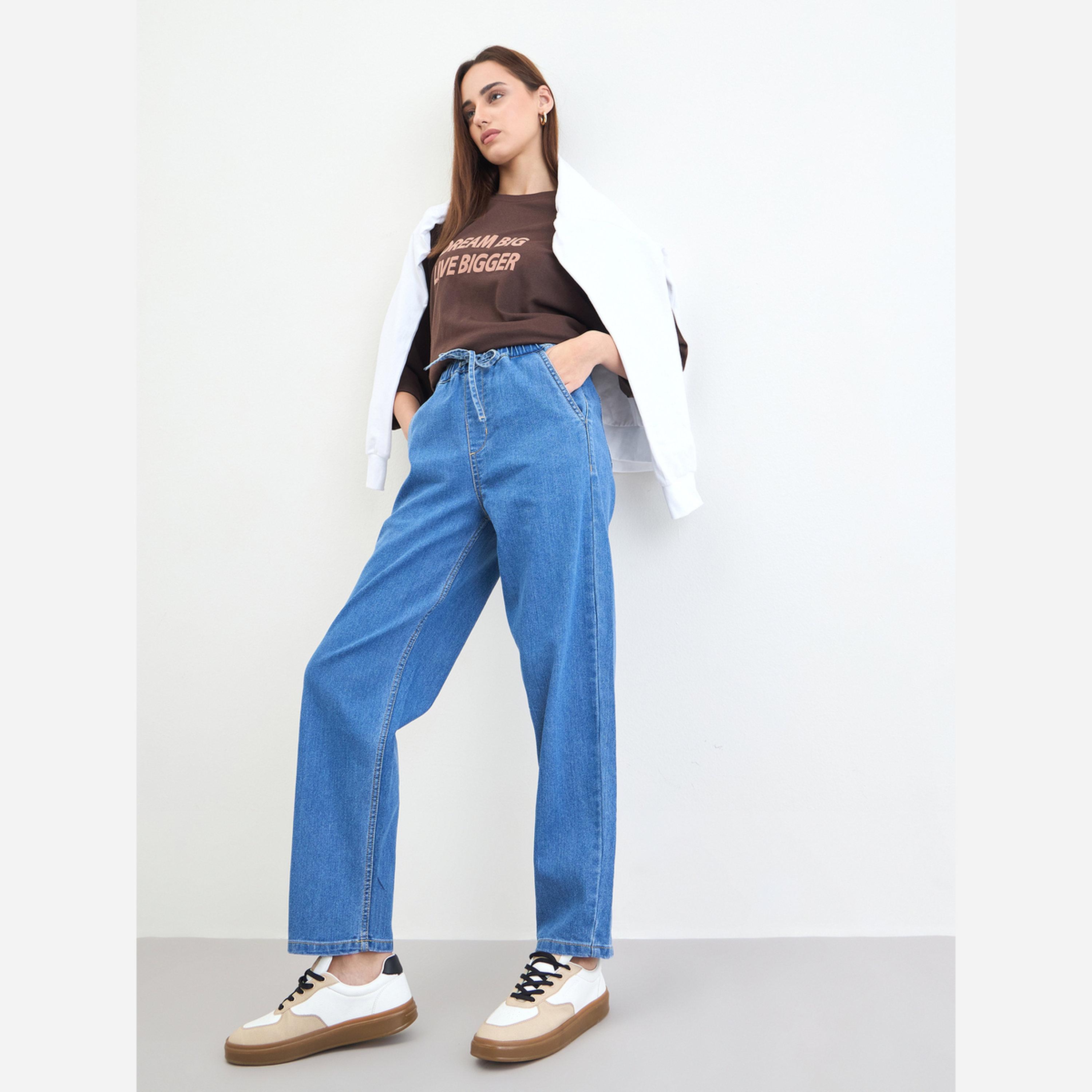 Styli Women Blue High Rise Relaxed Fit Jeans-women-clothing-bottoms-jeans-image-3