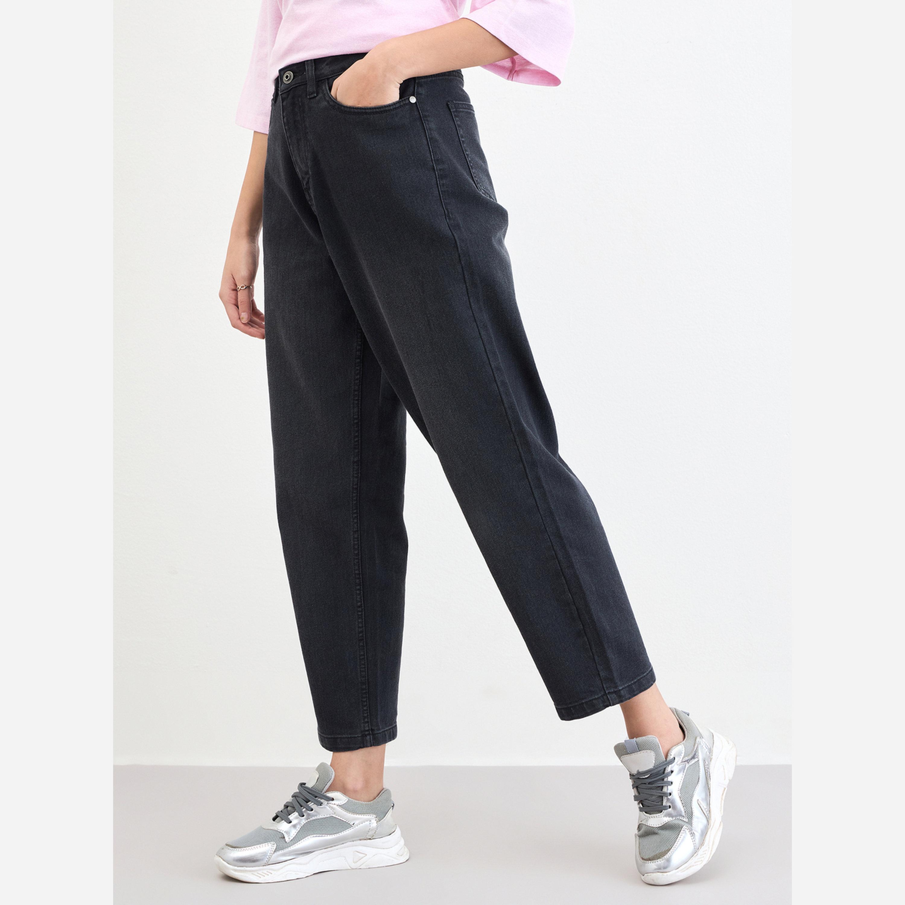Styli Women Black High Rise Relaxed Fit Jeans-women-clothing-bottoms-jeans-image-5