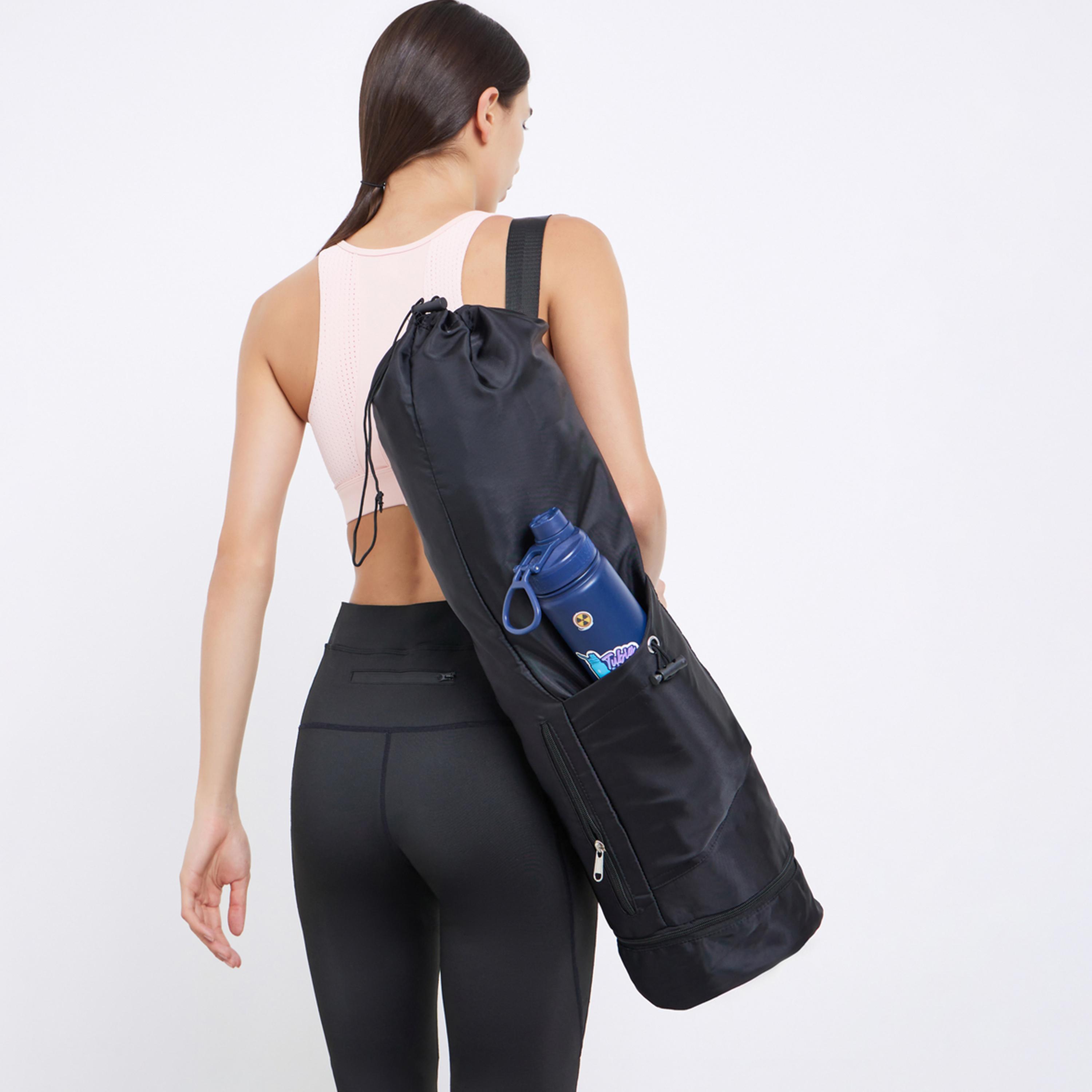 Styli Yoga Mat Bag with Bottle Holder and Adjustable Strap-sports-gear-gym-image-1