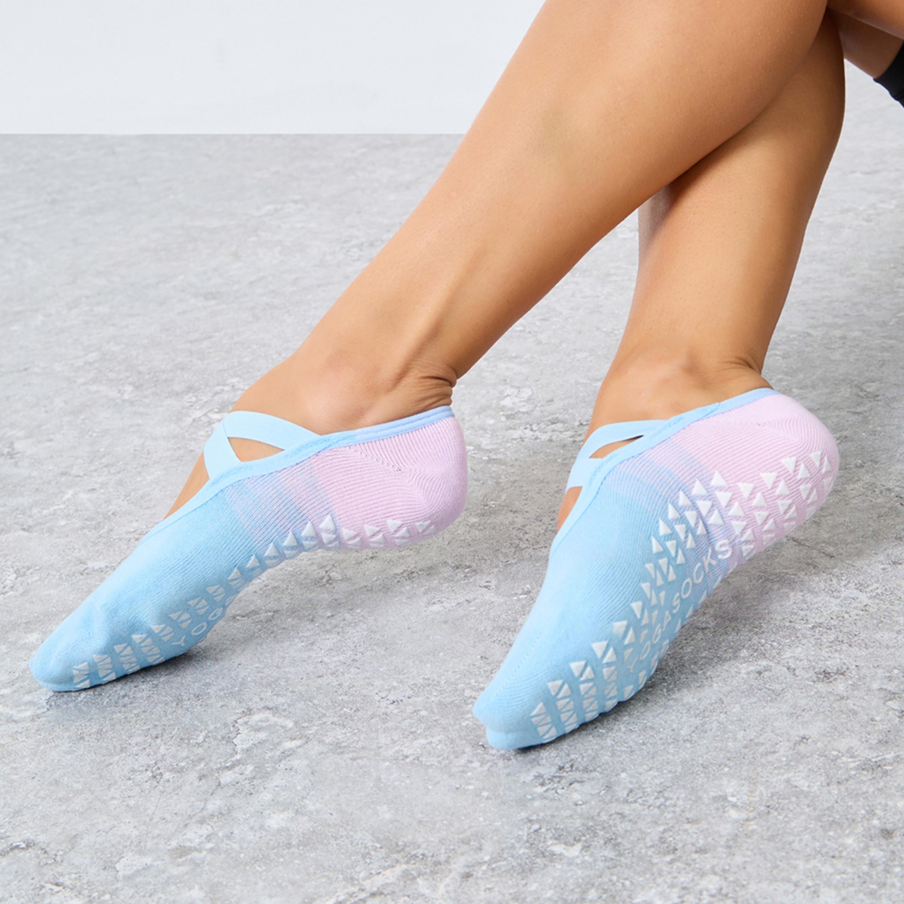 ستايلي - جوارب يوغا غير ظاهرة بشريط متقاطع وقاعدة من السيليكون-women-socksandstockings-image-2