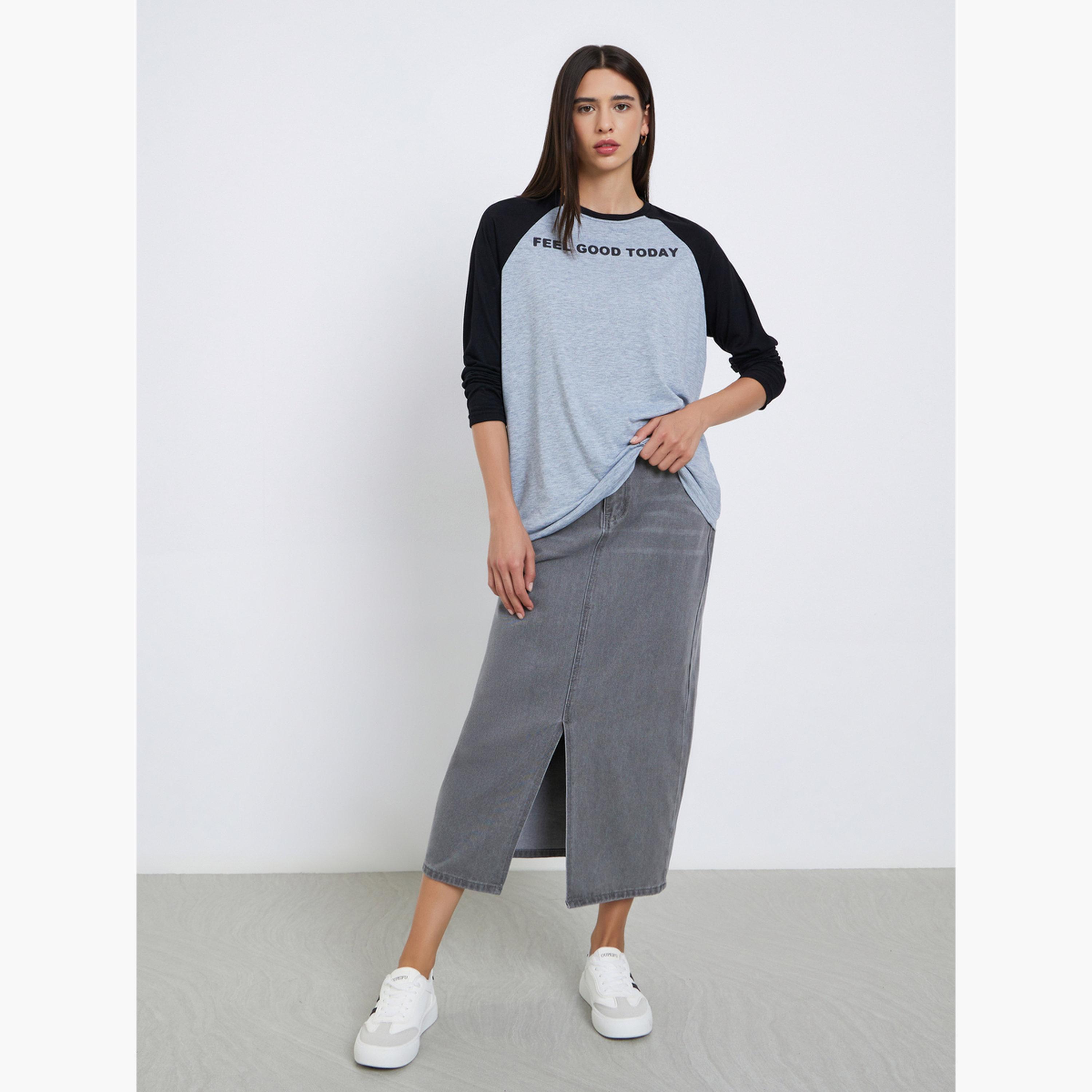 Styli Women Color Block Oversized T-Shirt-women-clothing-tshirts-image-2