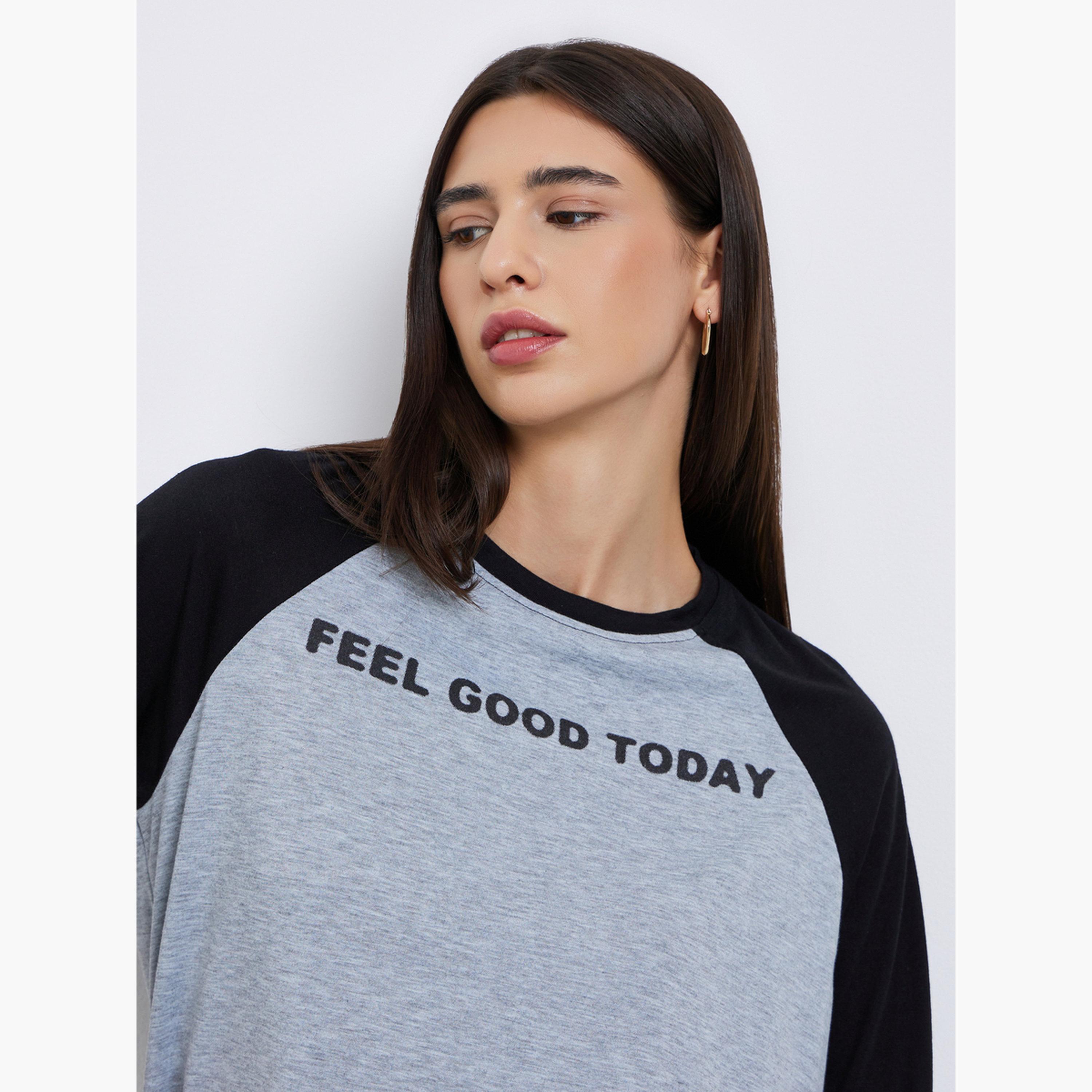 ستايلي - تي شيرت نسائي مقاس كبير اوفر سايز  بألوان متعددة-women-clothing-tshirts-image-3