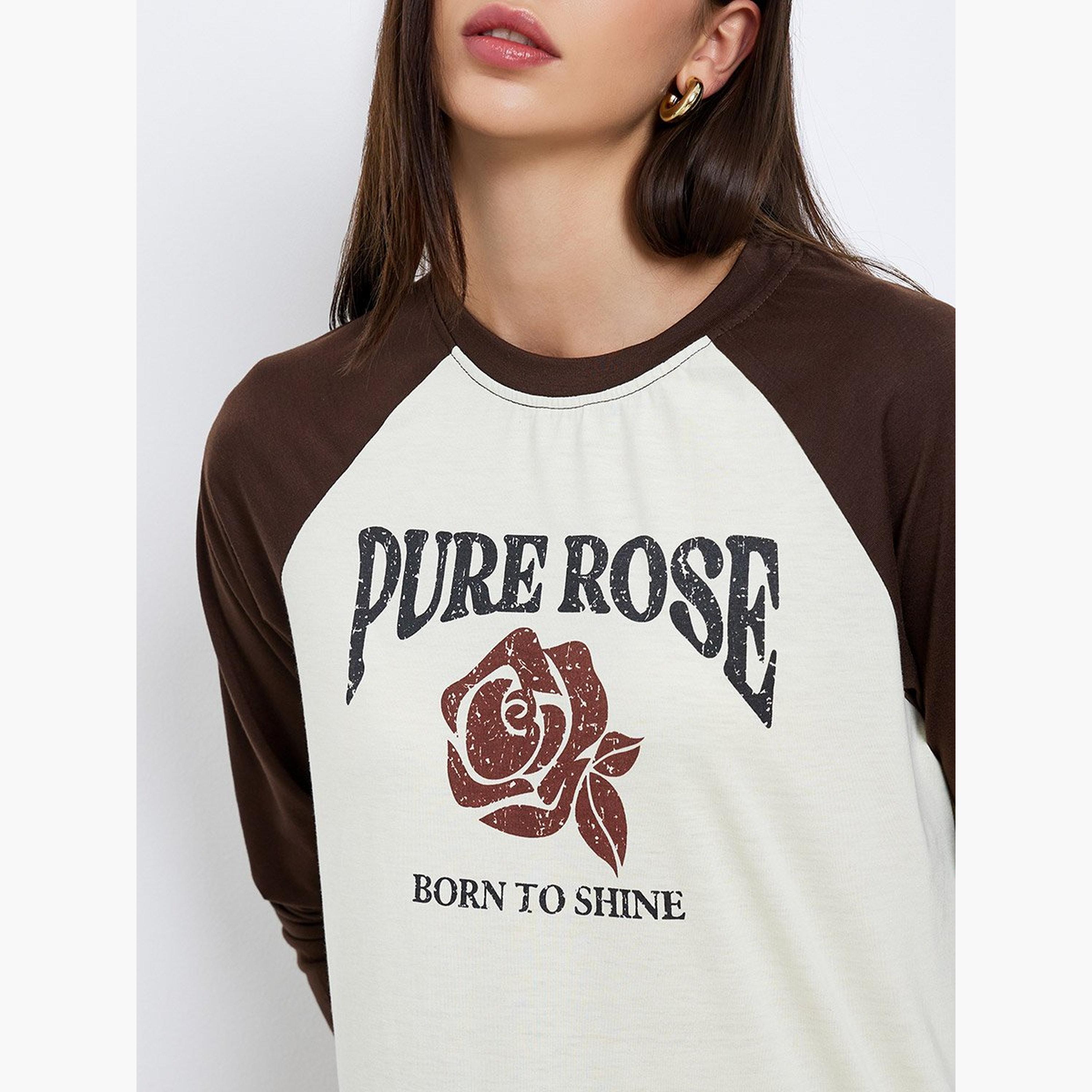 ستايلي - تي شيرت للنساء بقصّة عادية بألوان متباينة-women-clothing-tshirts-image-3