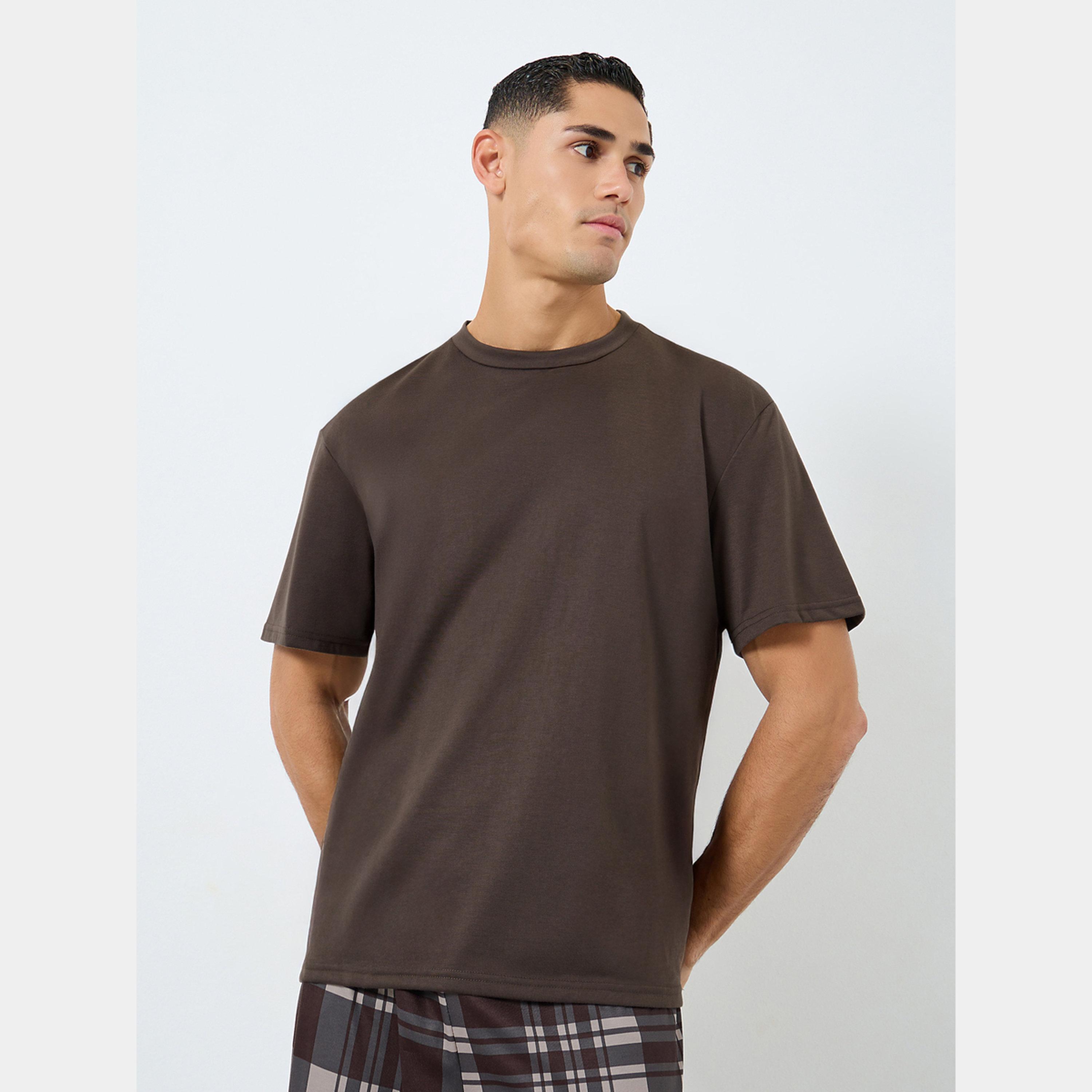ستايلي - بيجاما تي شيرت منقوش وبنطال طويلة-men-clothing-nightwear-sets-image-2