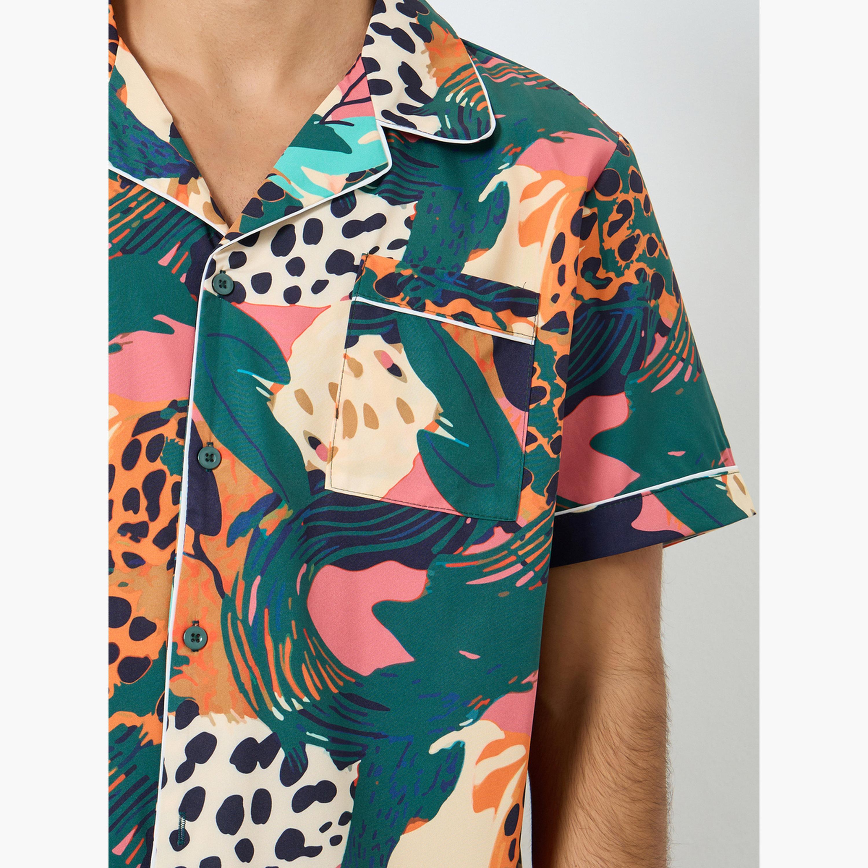 ستايلي - بيجاما رجالي برسومات واضحة ومريحة-men-clothing-nightwear-sets-image-5